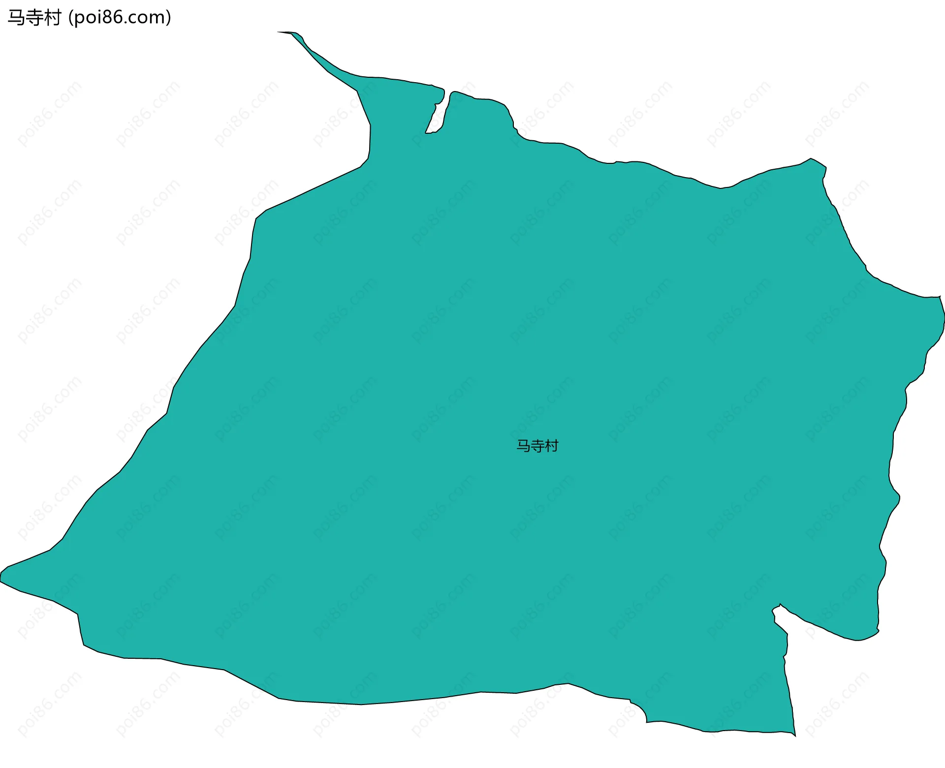 马寺村边界地图