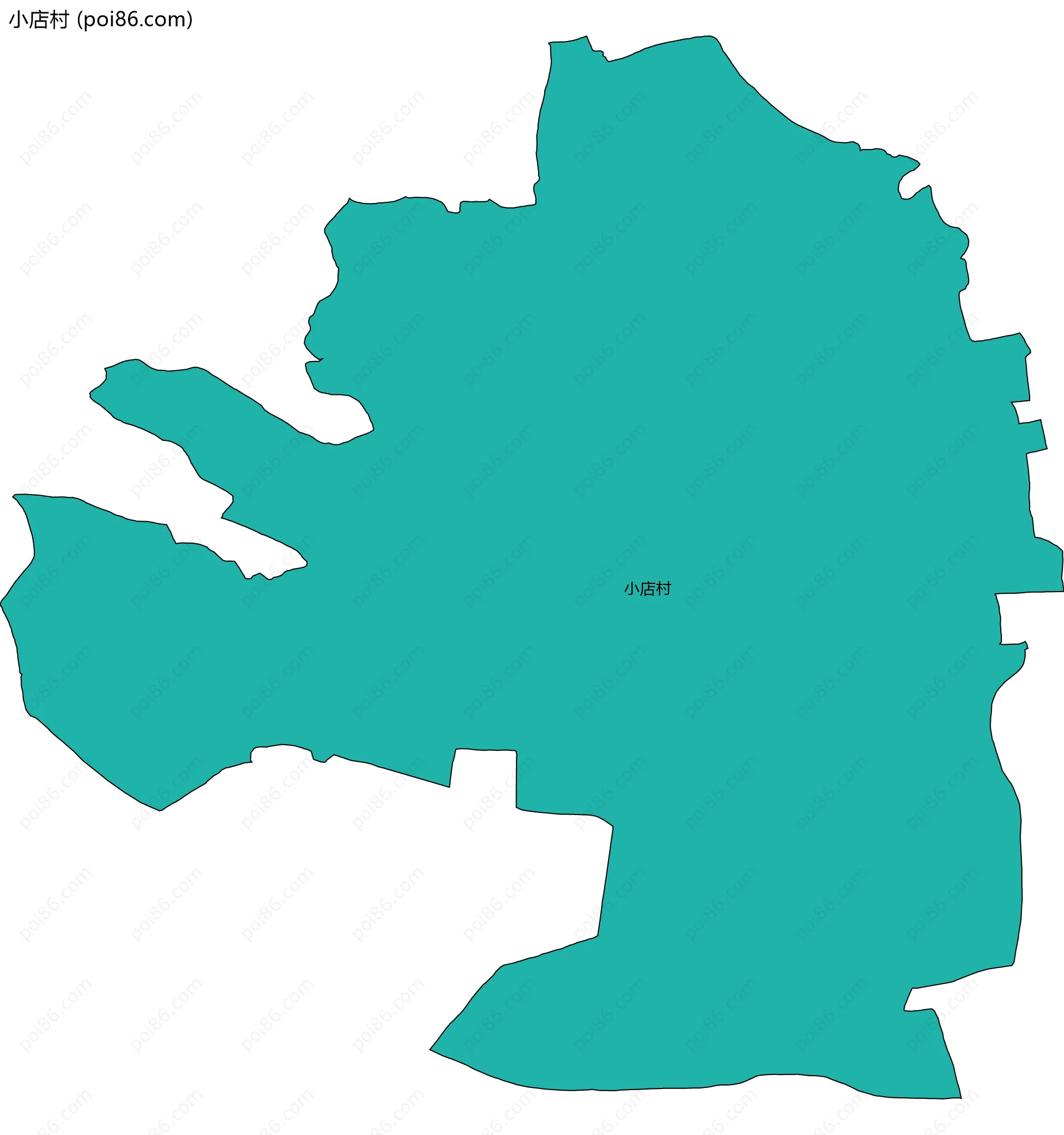小店村边界地图