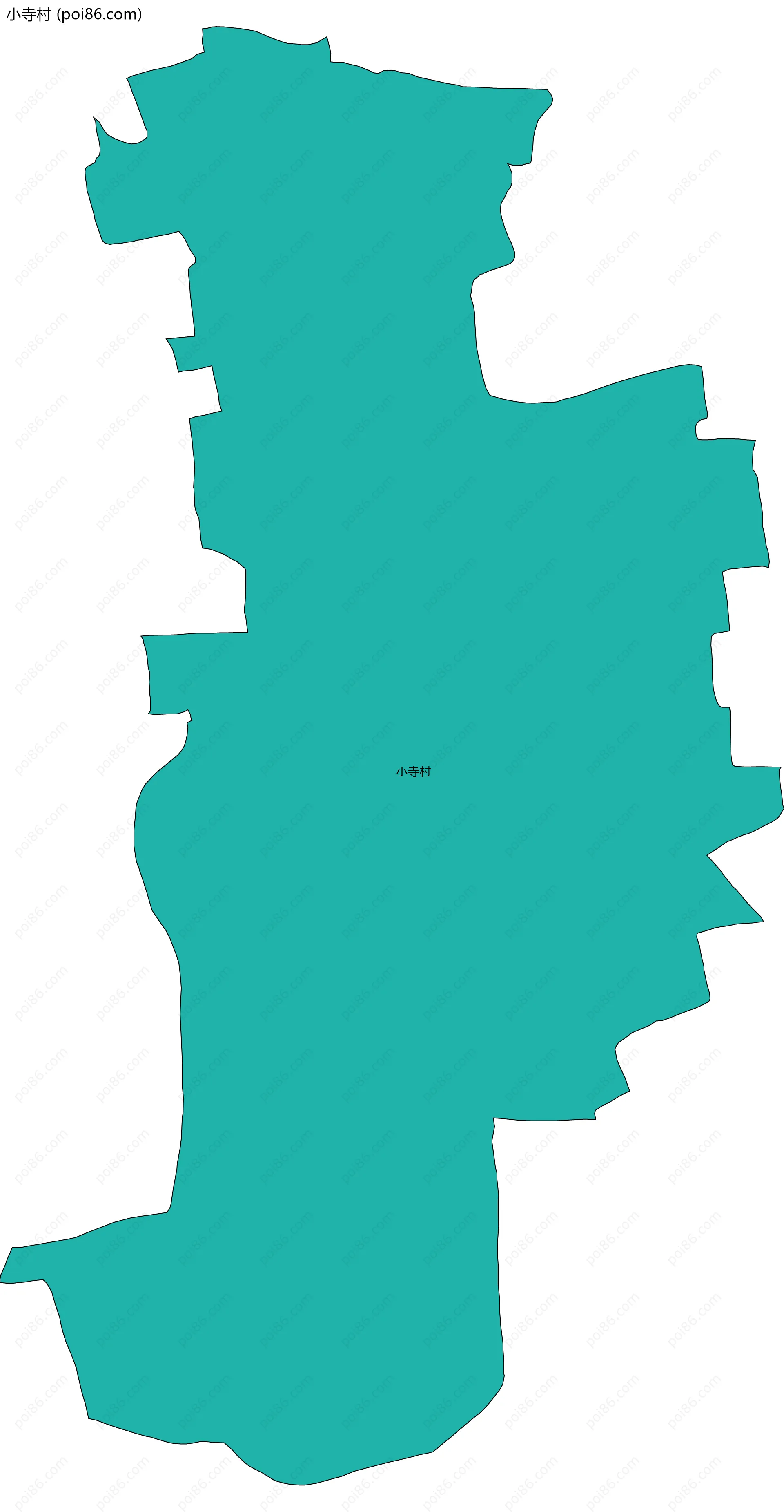 小寺村边界地图