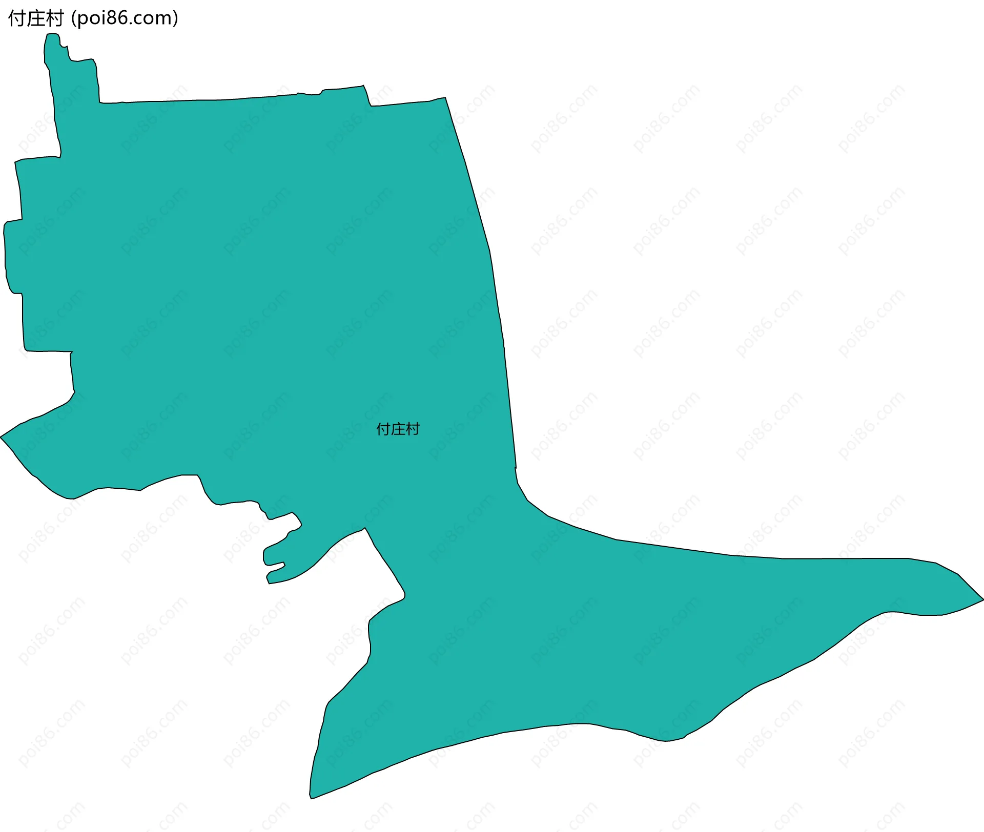 付庄村边界地图