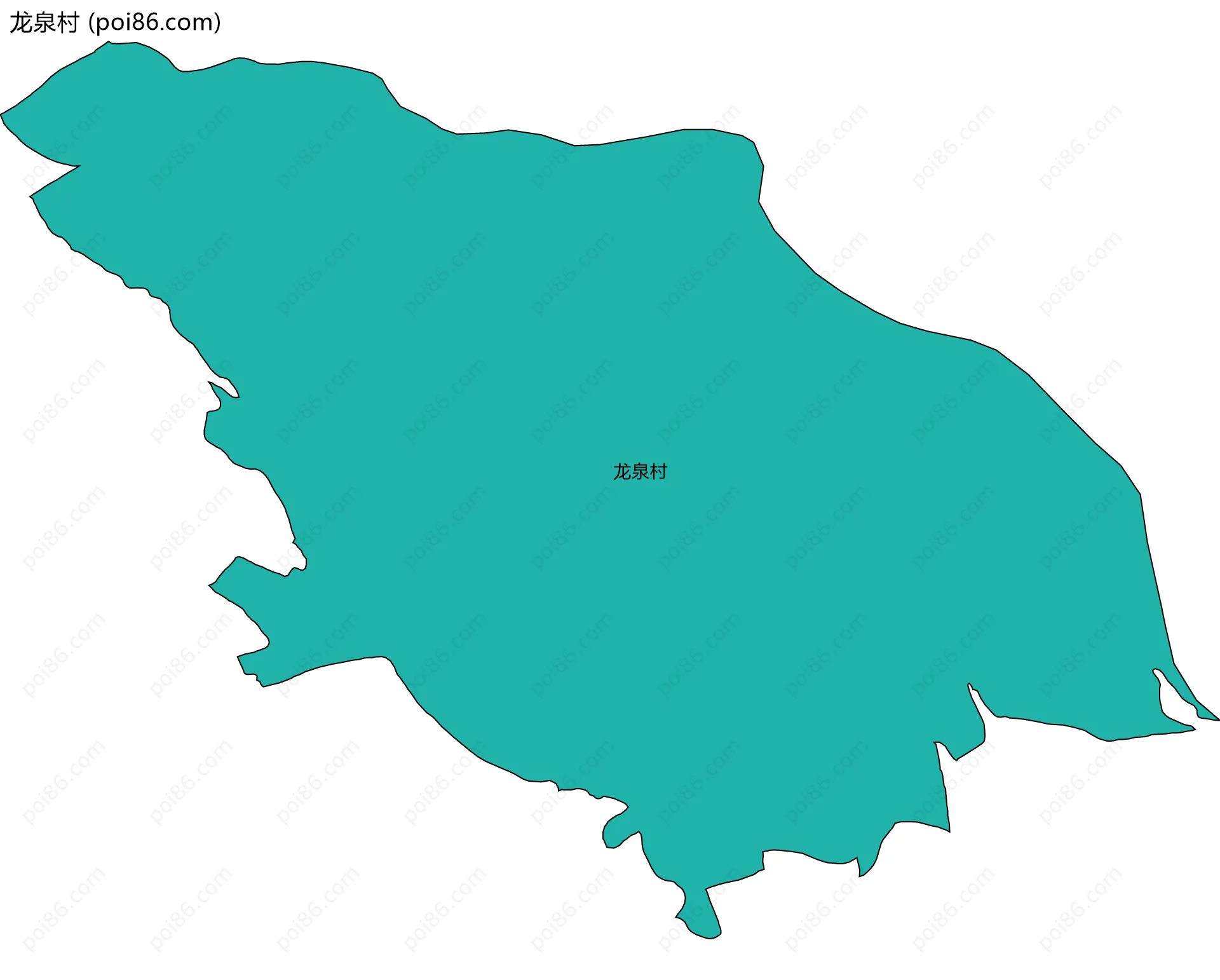 龙泉村边界地图