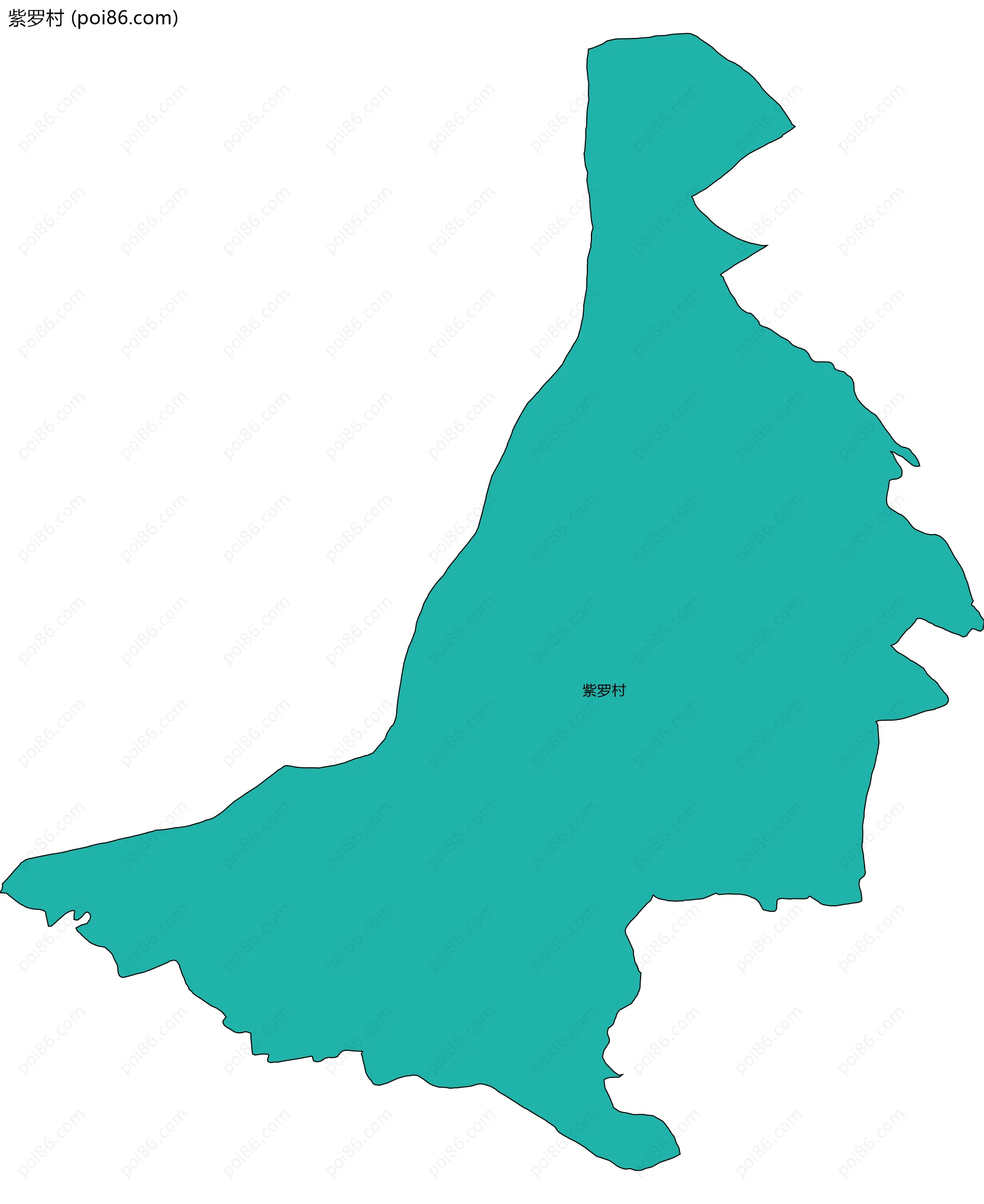 紫罗村边界地图