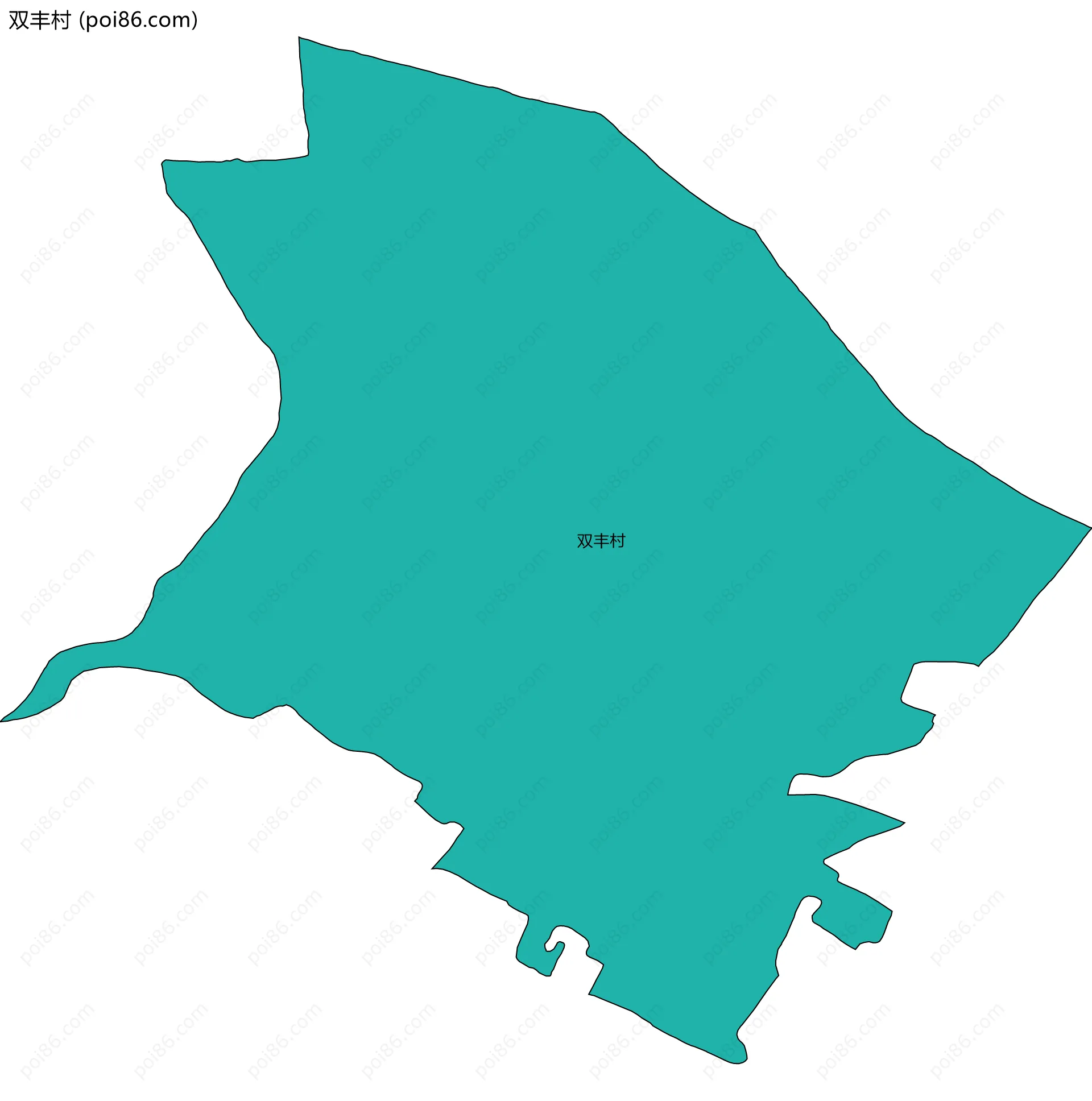 双丰村边界地图