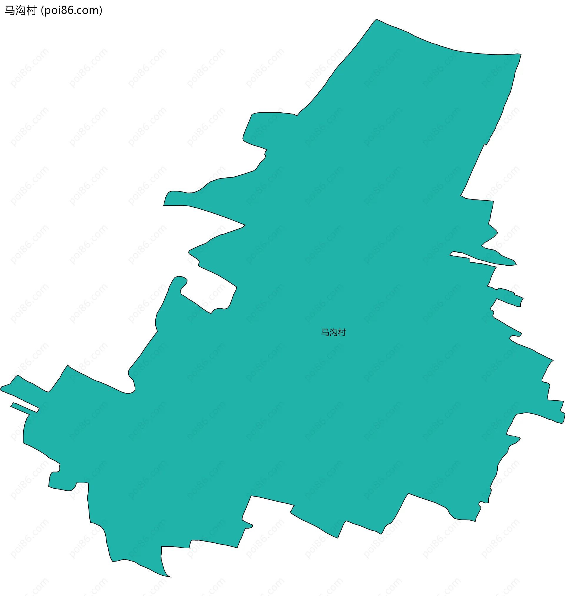马沟村边界地图