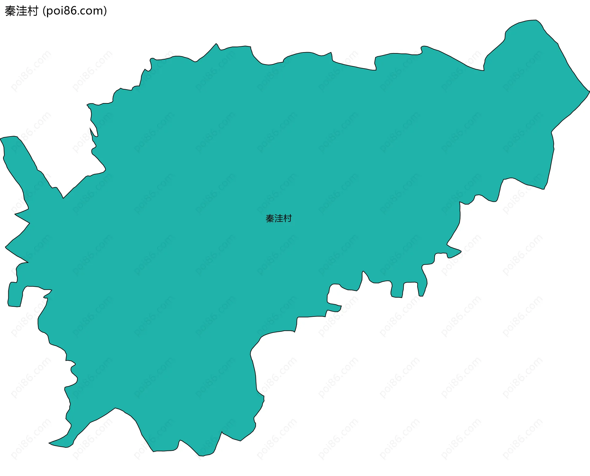 秦洼村边界地图