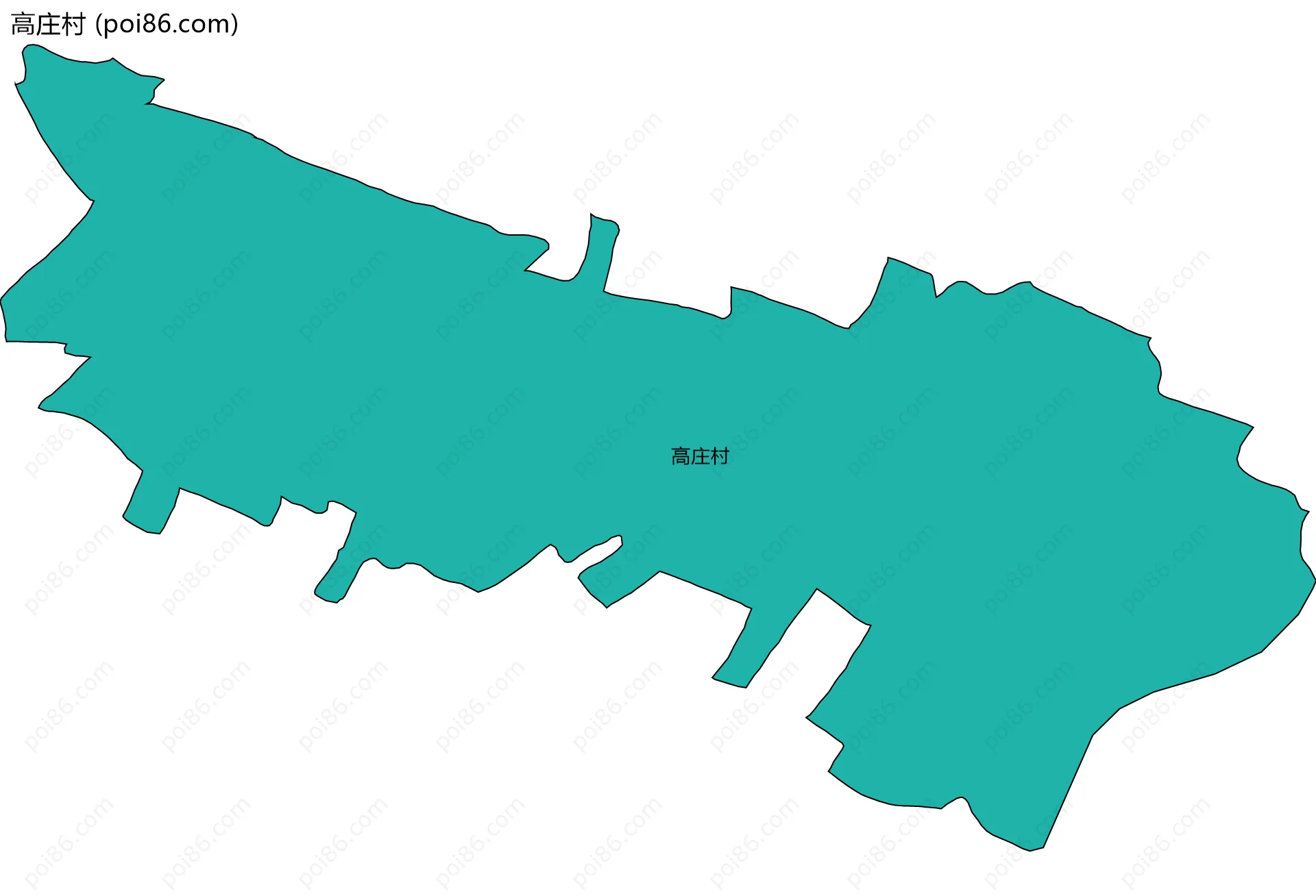 高庄村边界地图
