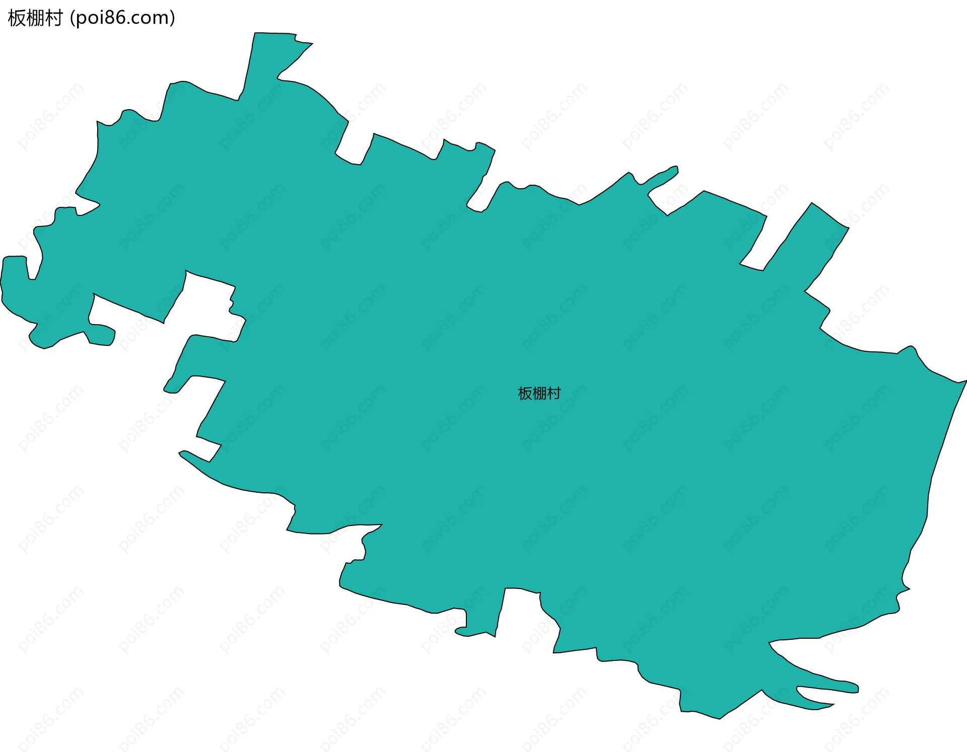 板棚村边界地图
