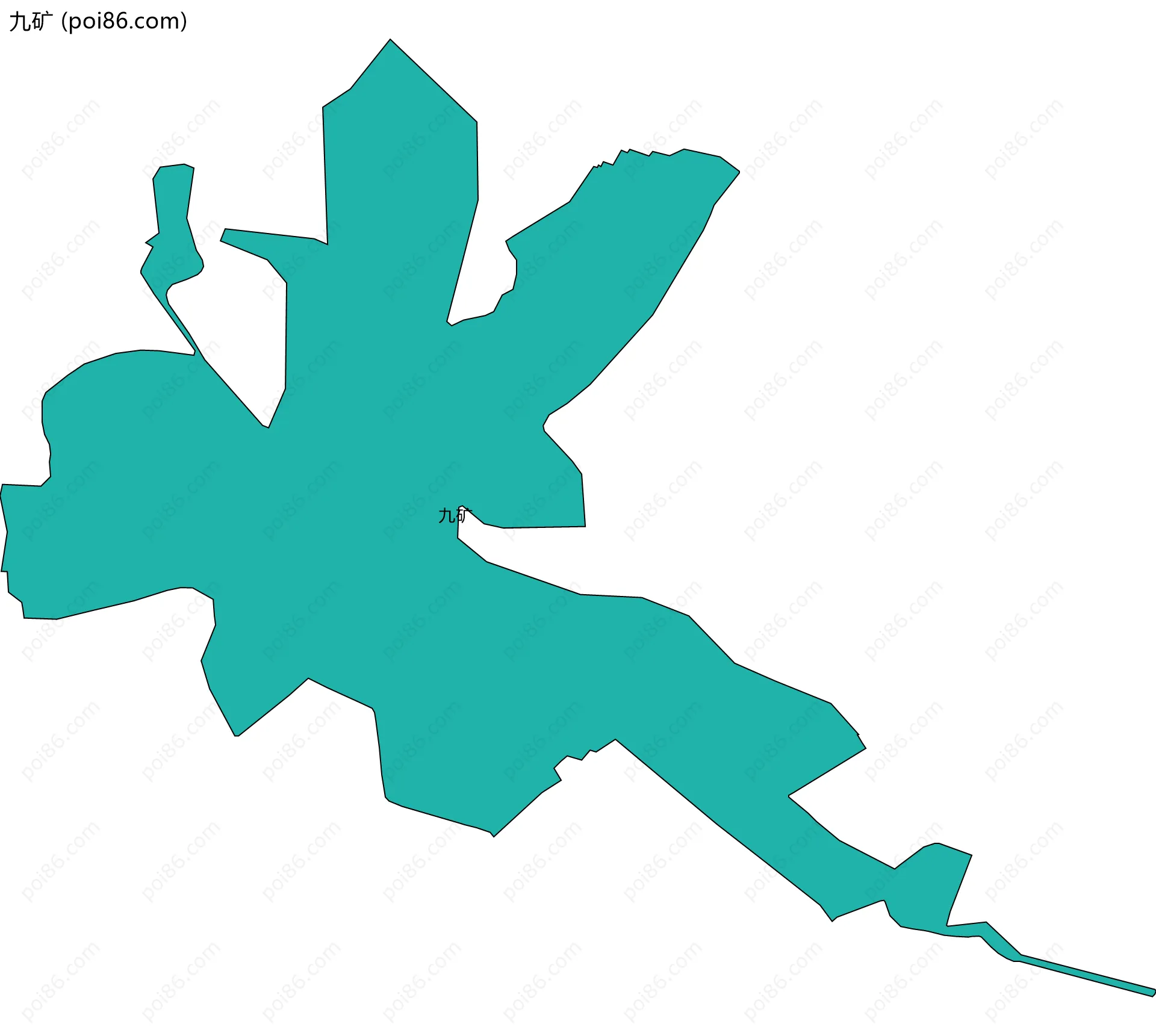 九矿边界地图