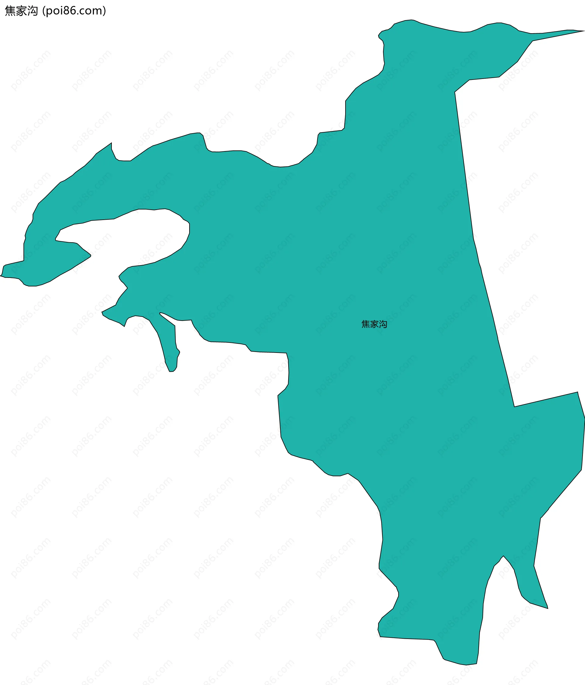 焦家沟边界地图