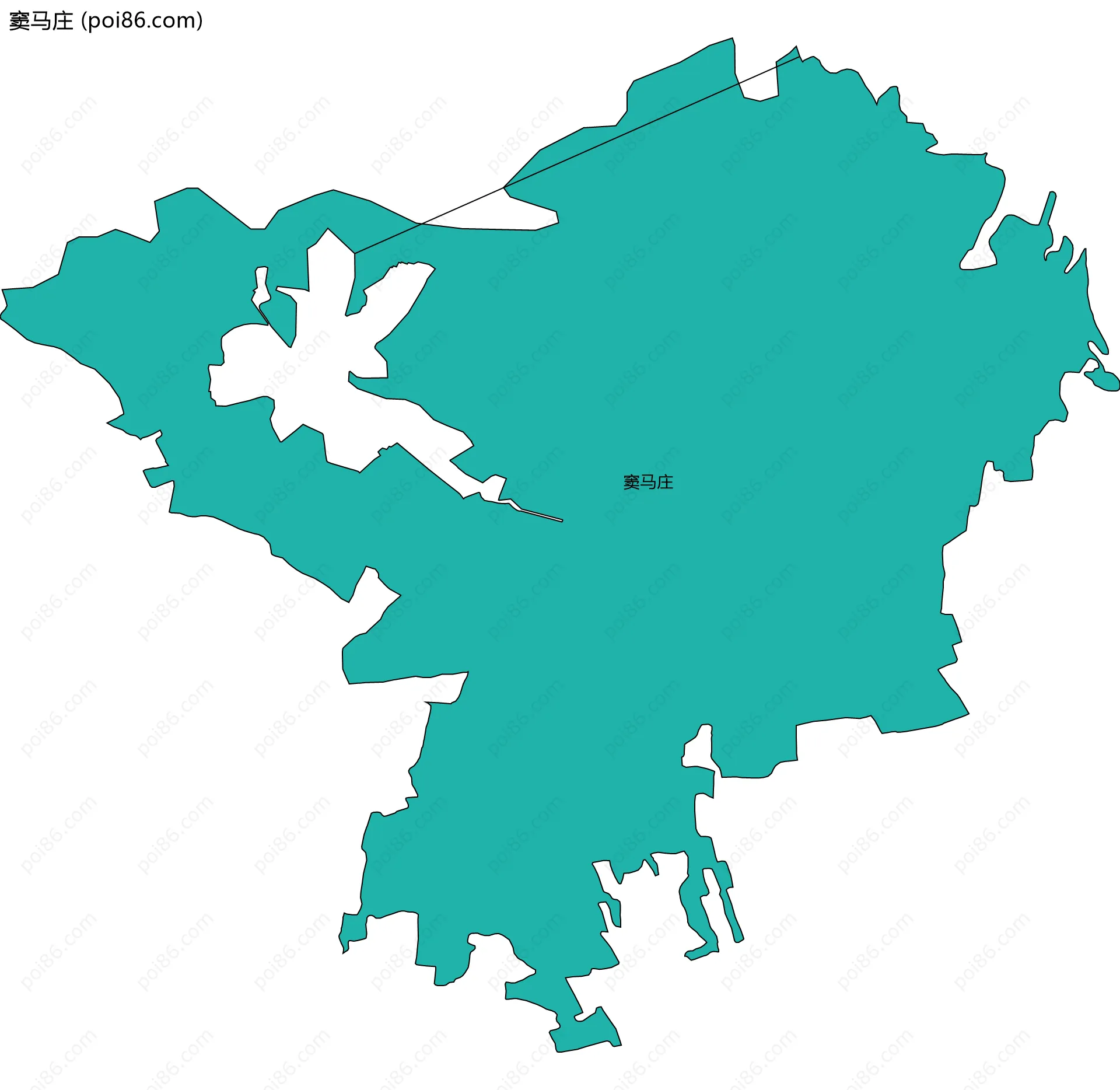 窦马庄边界地图