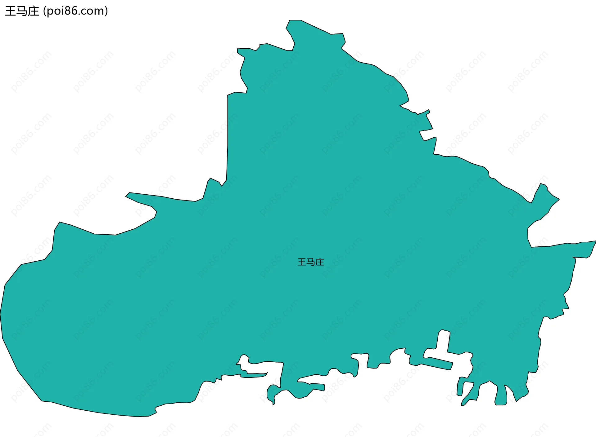 王马庄边界地图