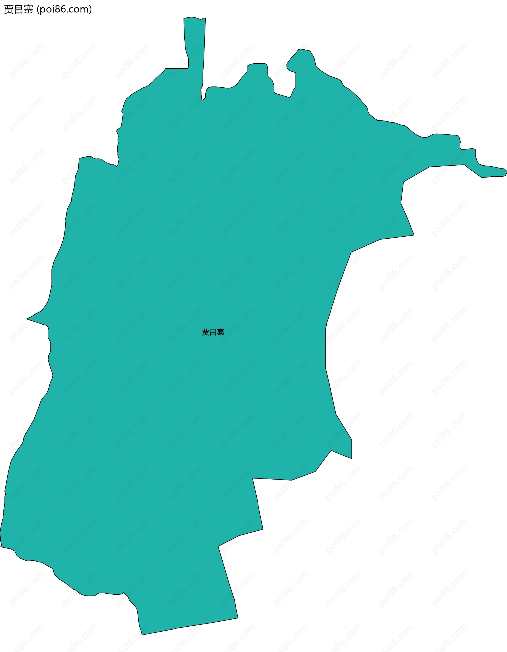 贾吕寨边界地图