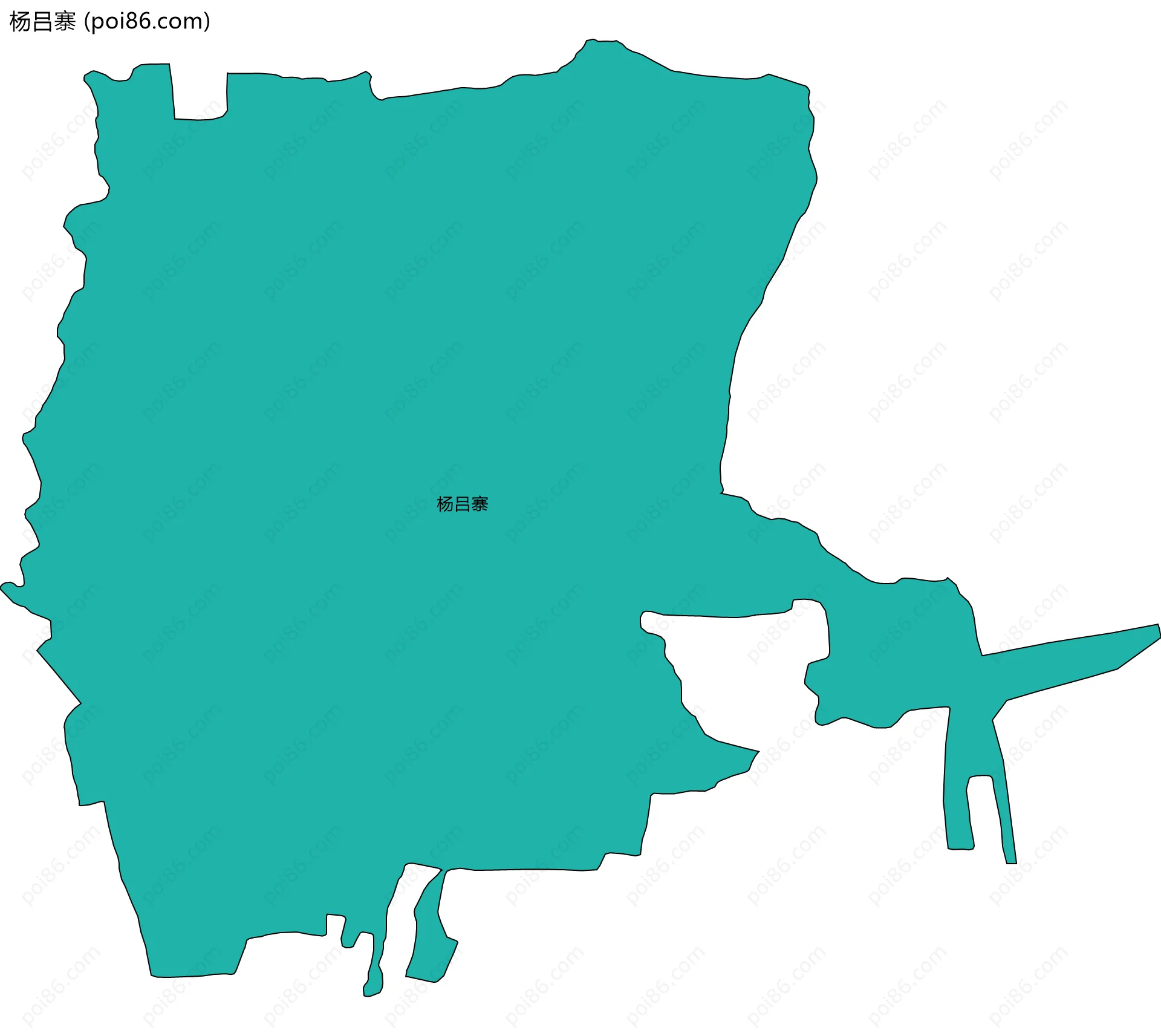 杨吕寨边界地图