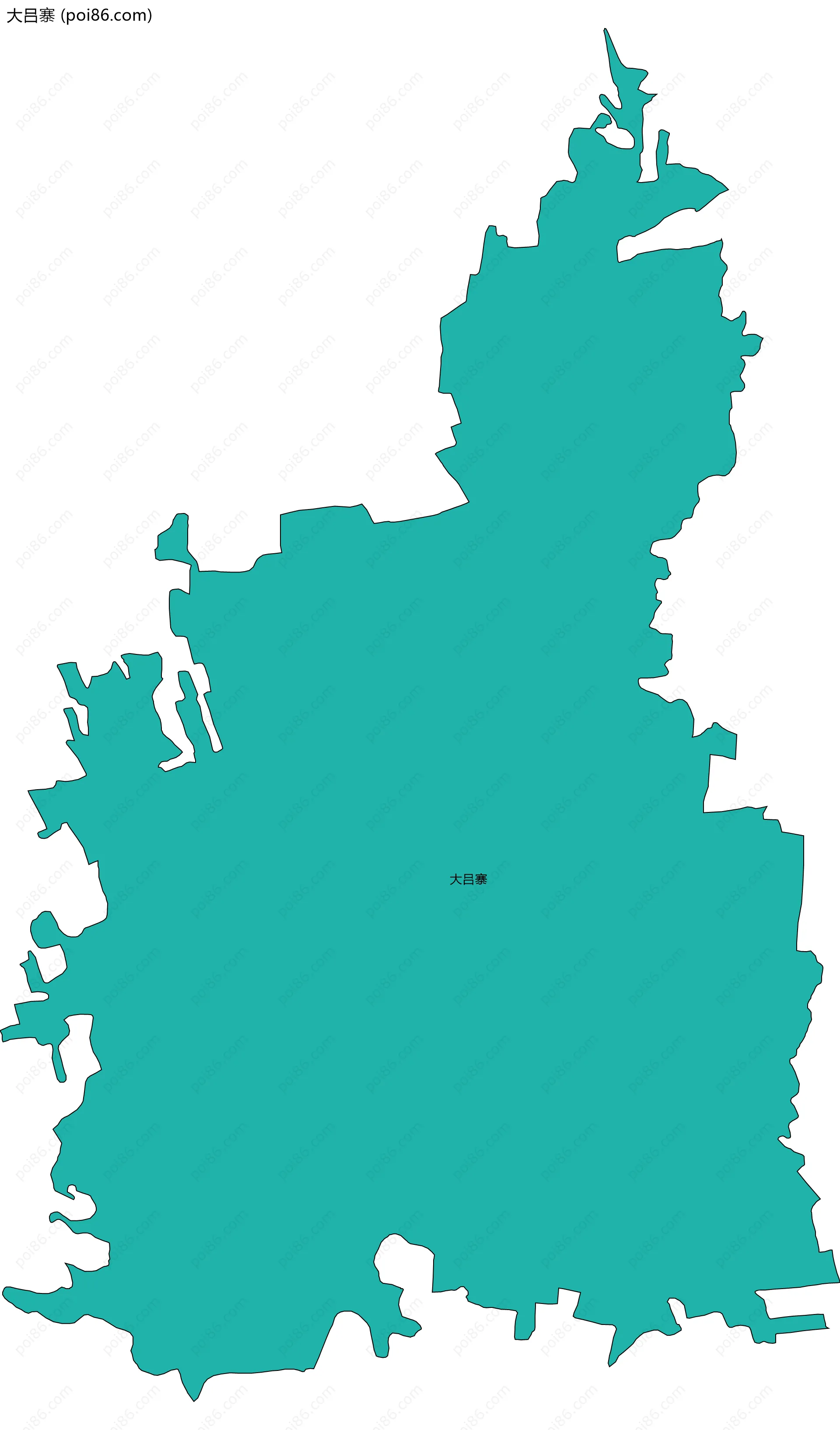 大吕寨边界地图