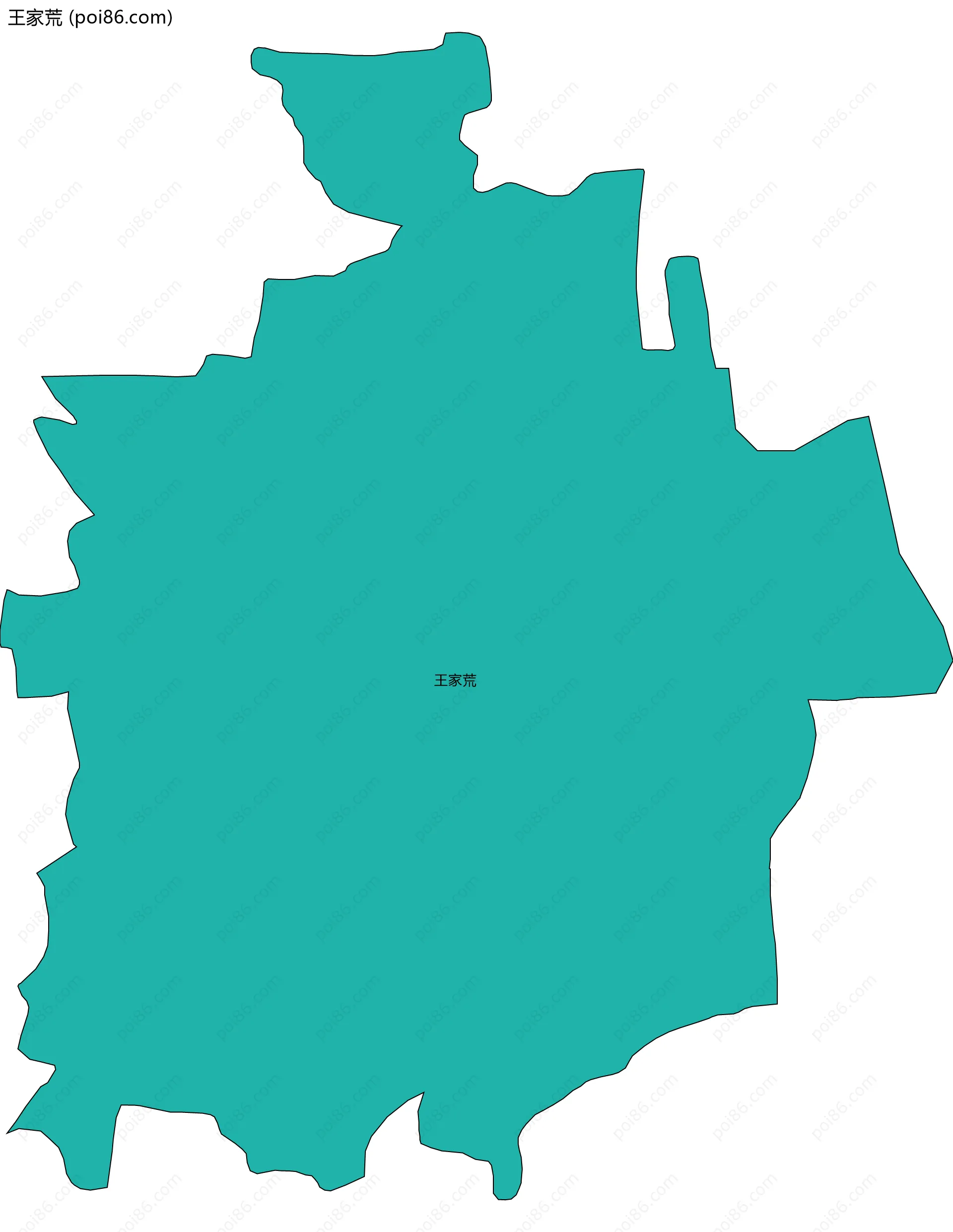 王家荒边界地图