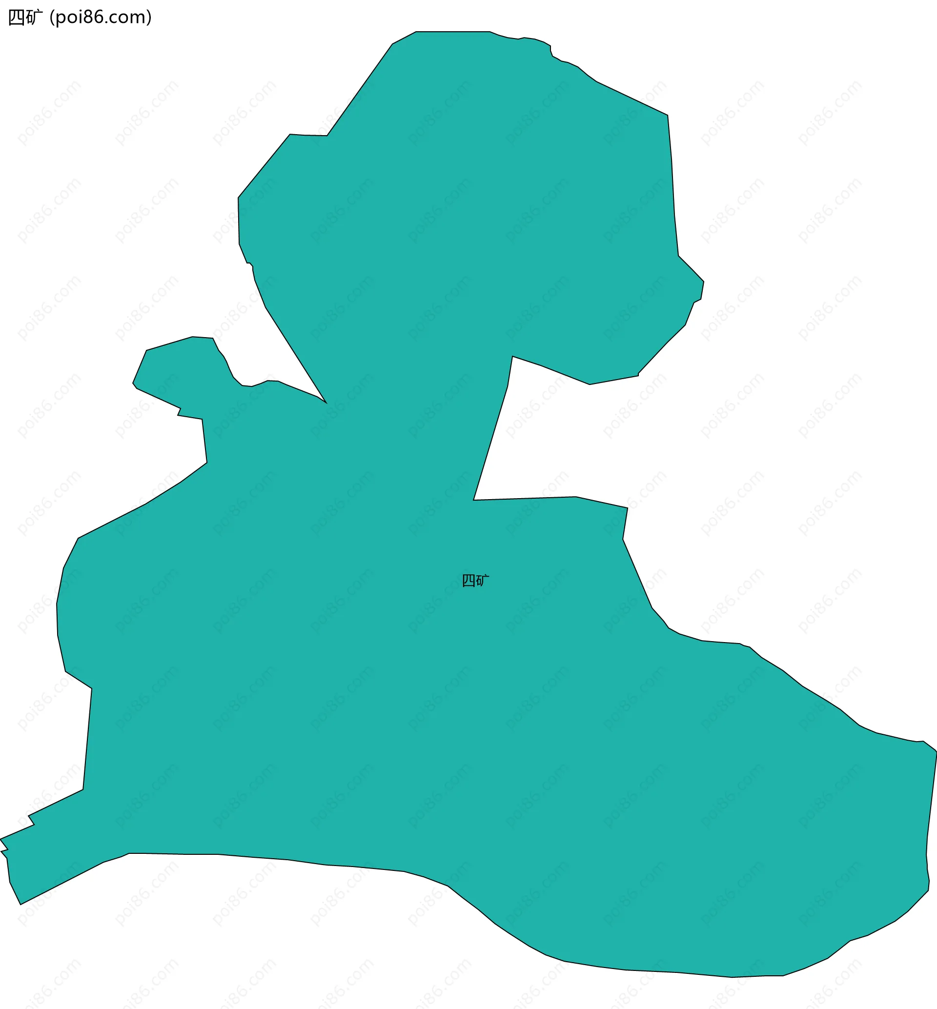四矿边界地图