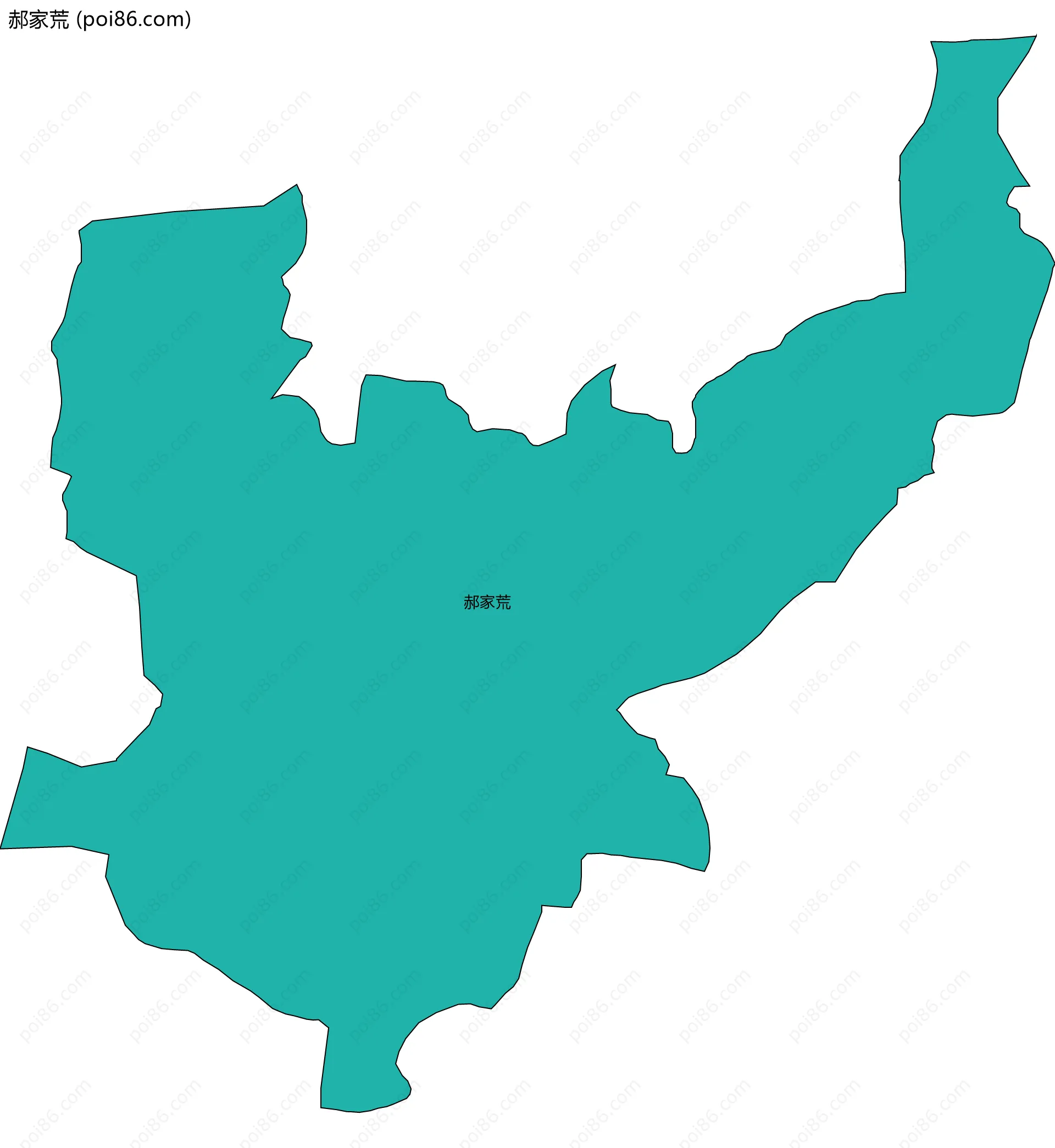 郝家荒边界地图