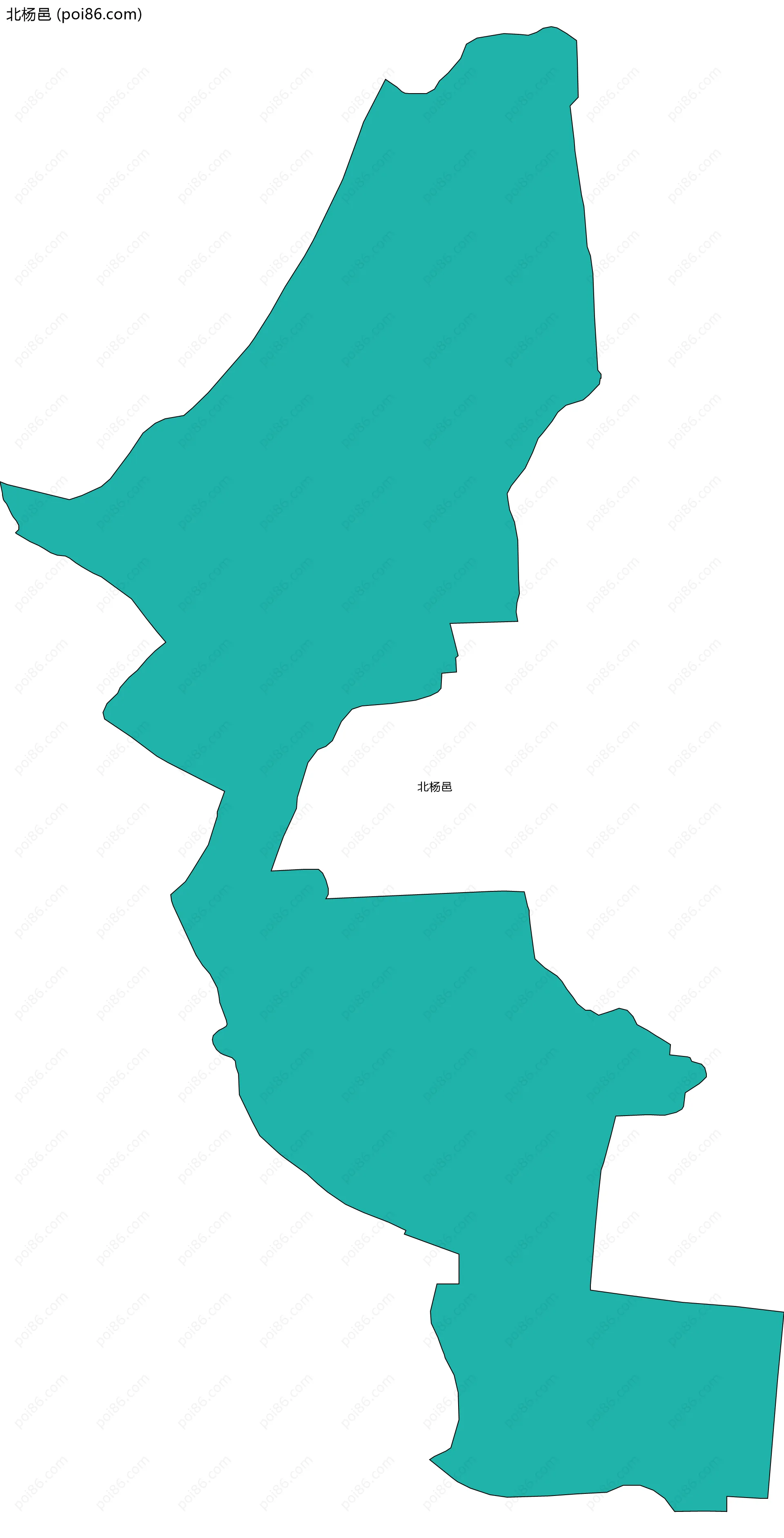 北杨邑边界地图