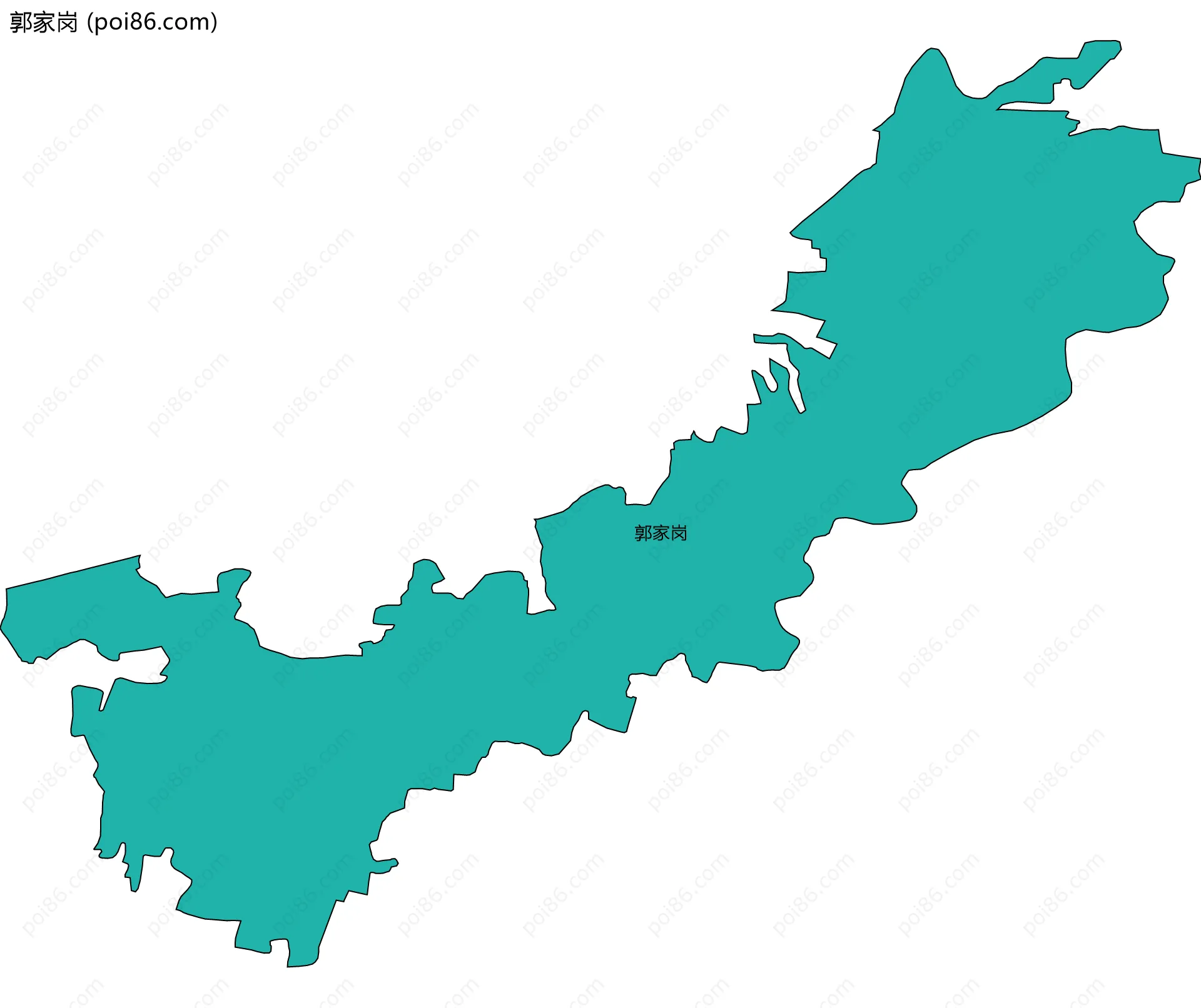 郭家岗边界地图