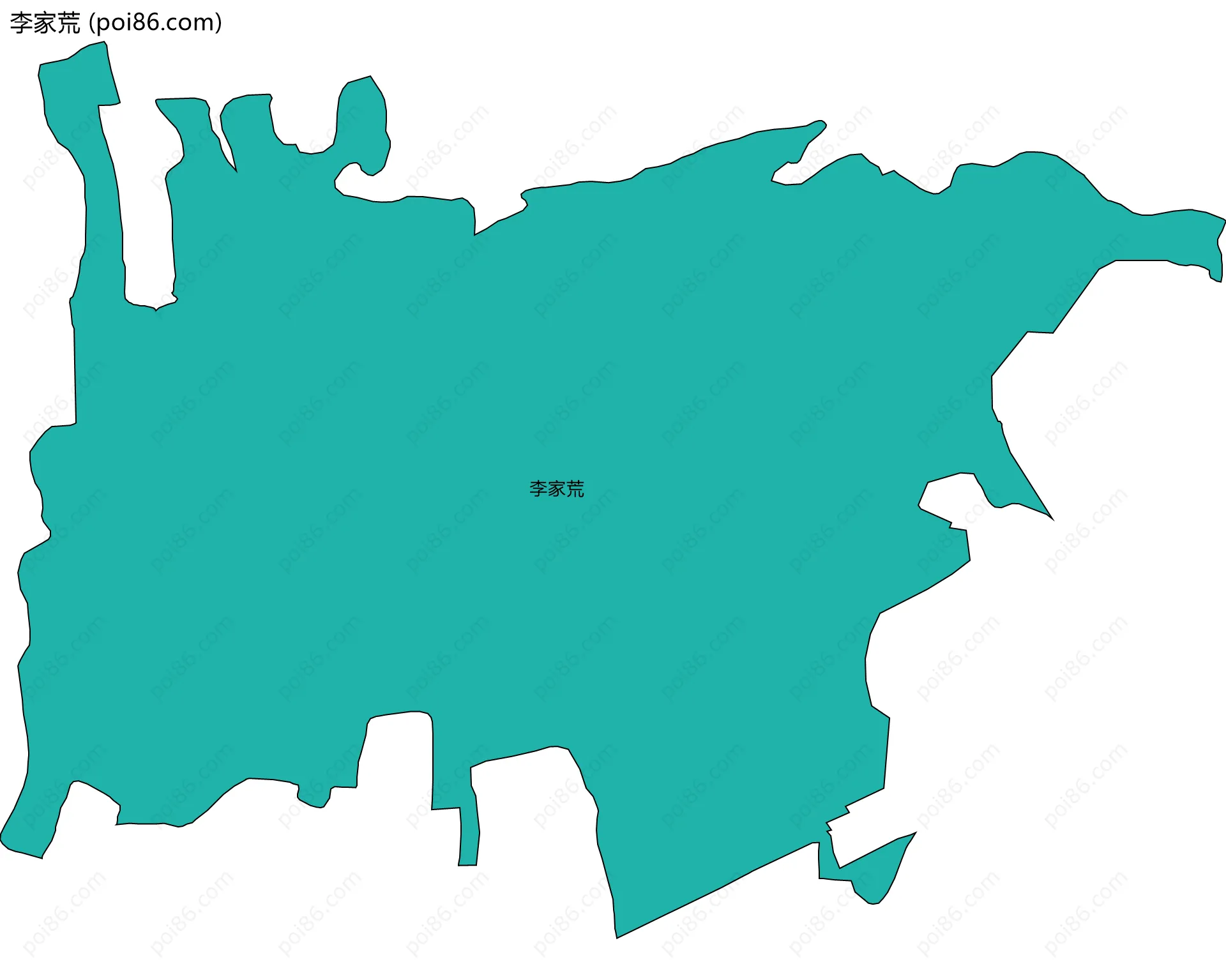 李家荒边界地图