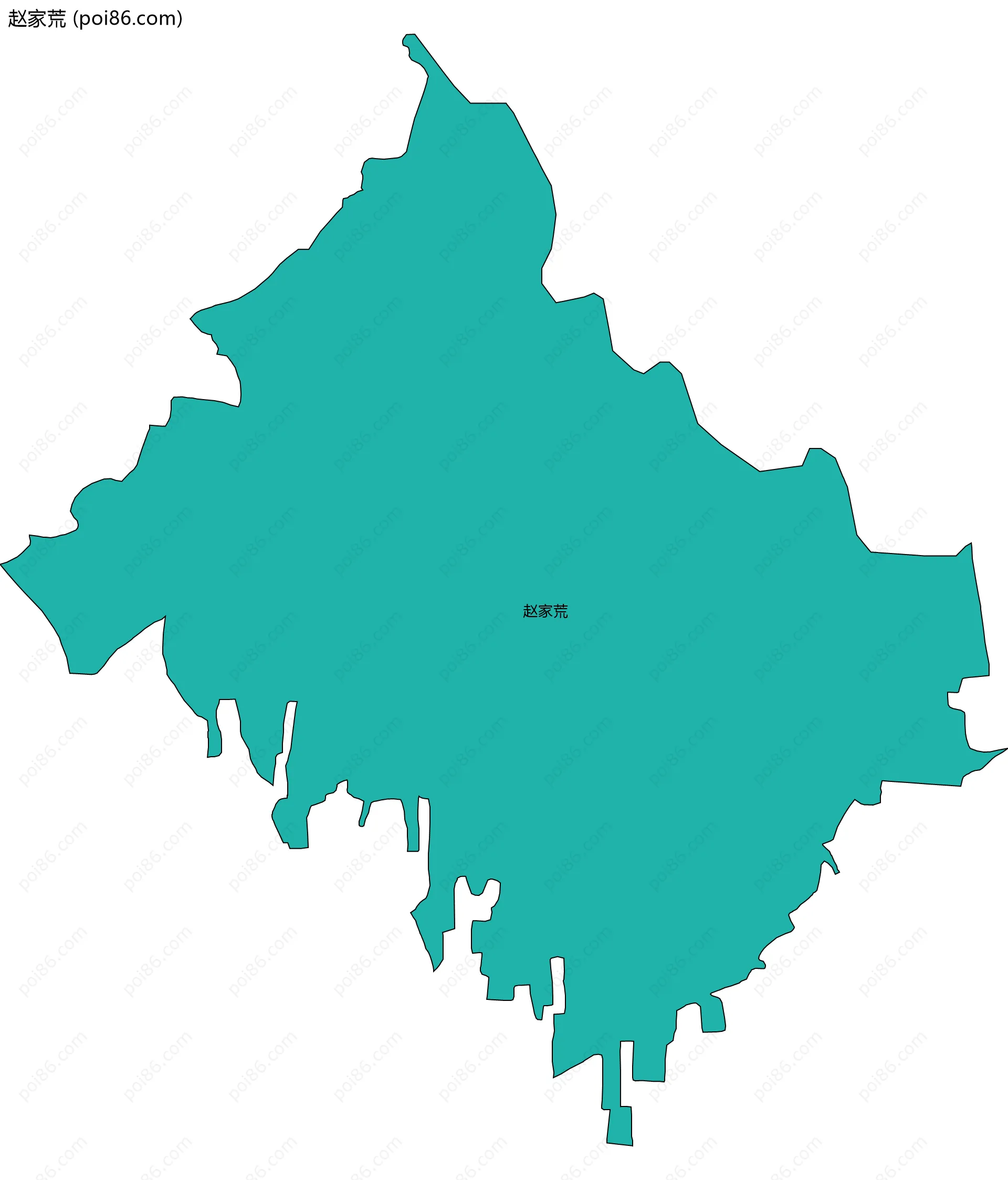 赵家荒边界地图