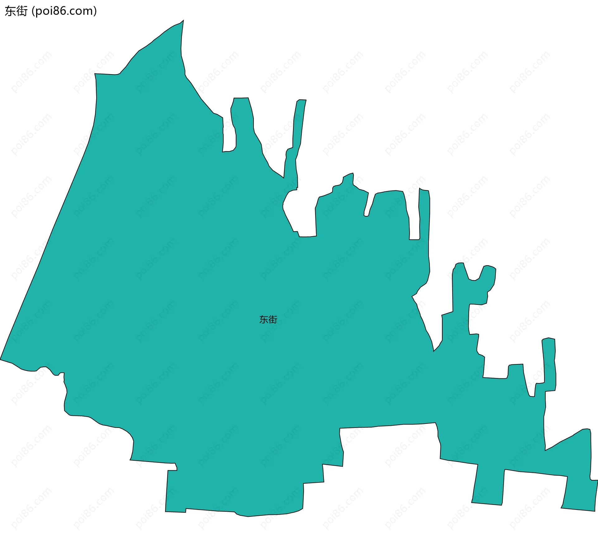 东街边界地图