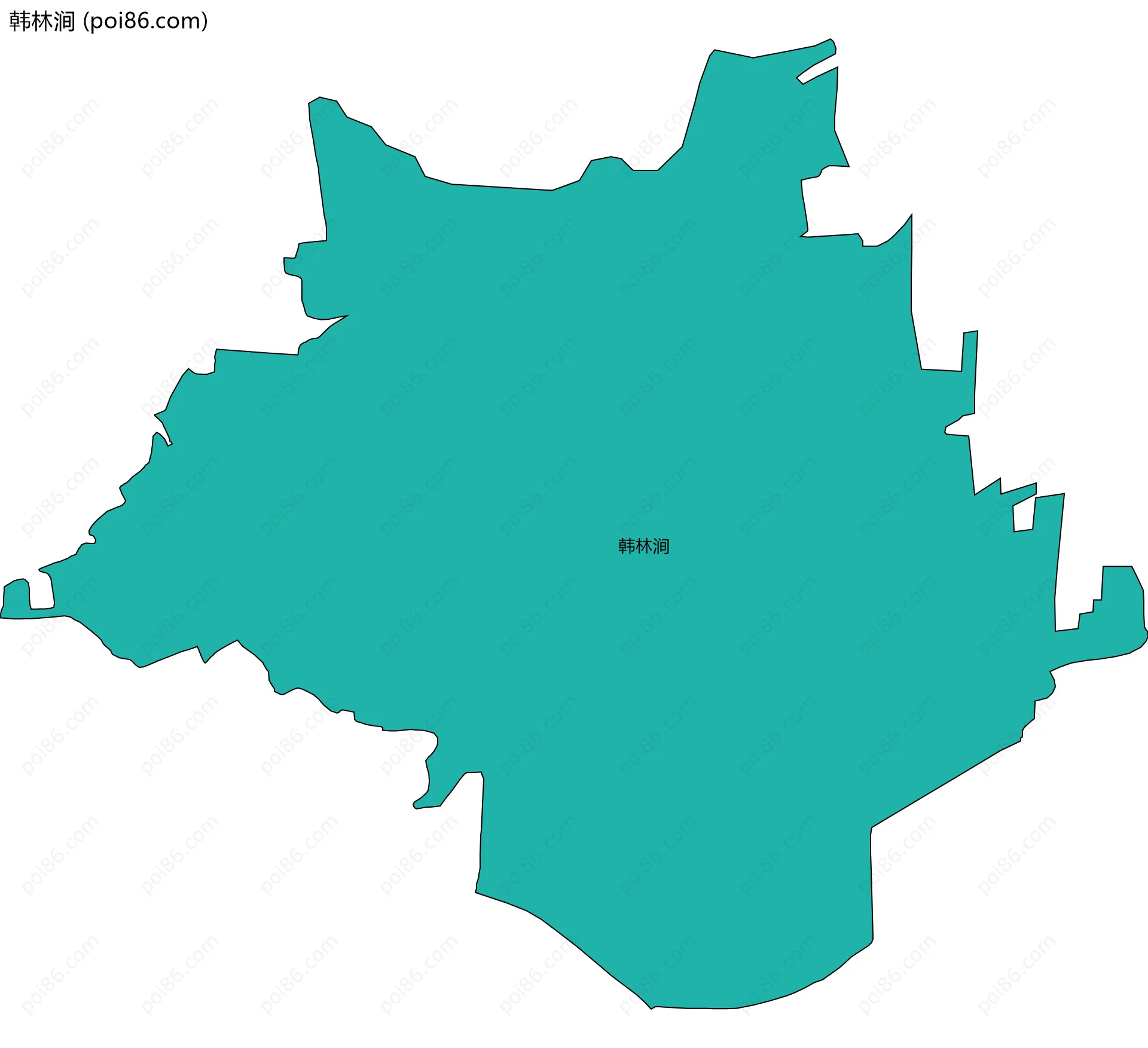 韩林涧边界地图