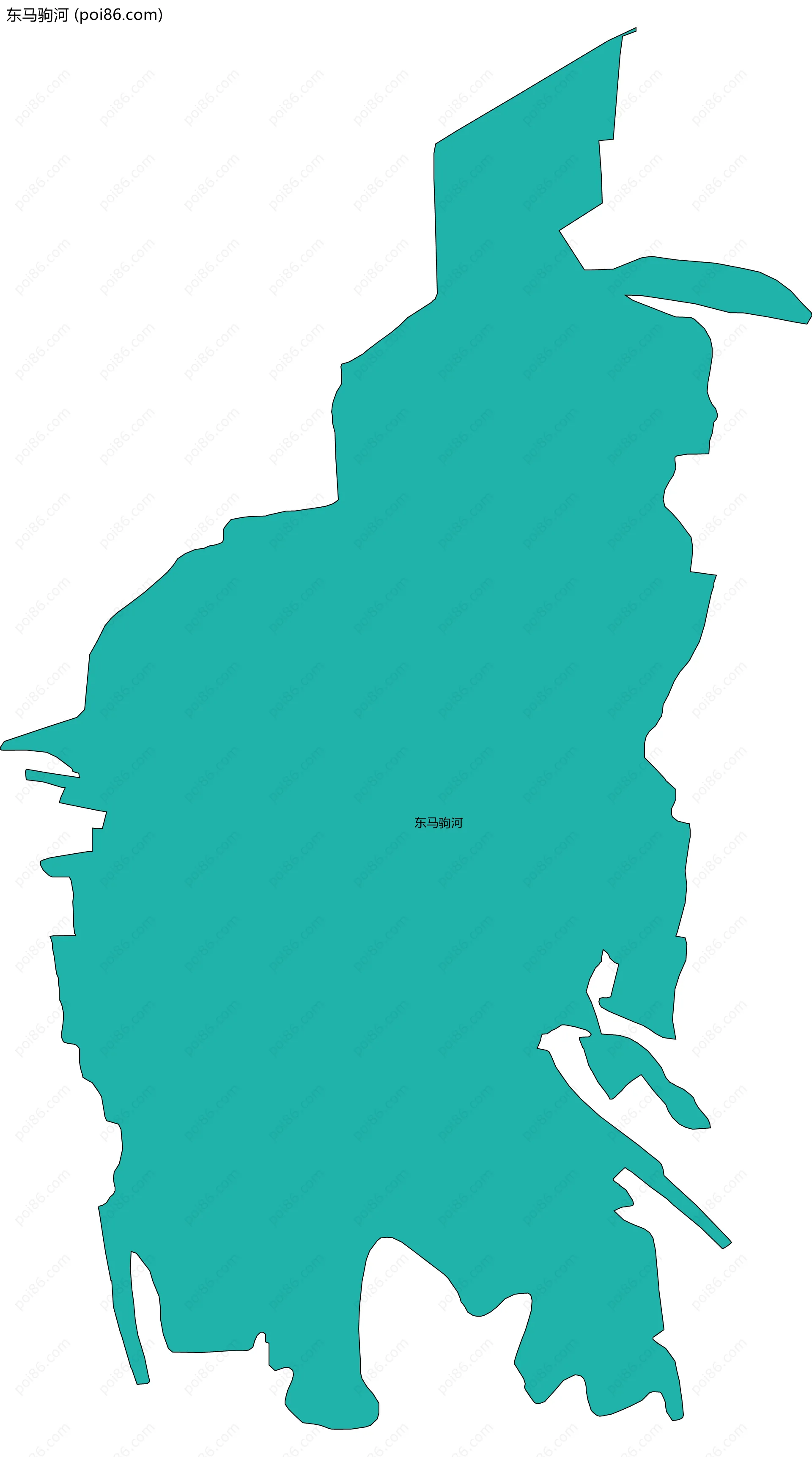 东马驹河边界地图