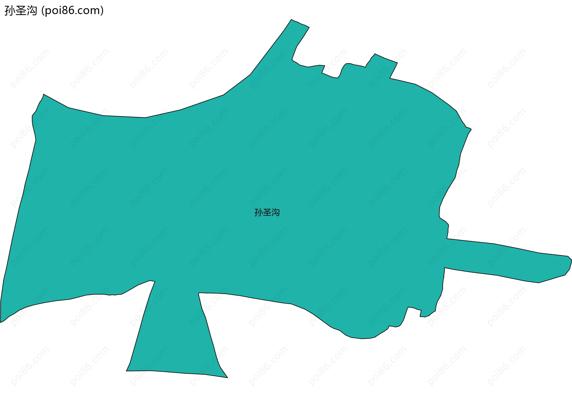 孙圣沟边界地图