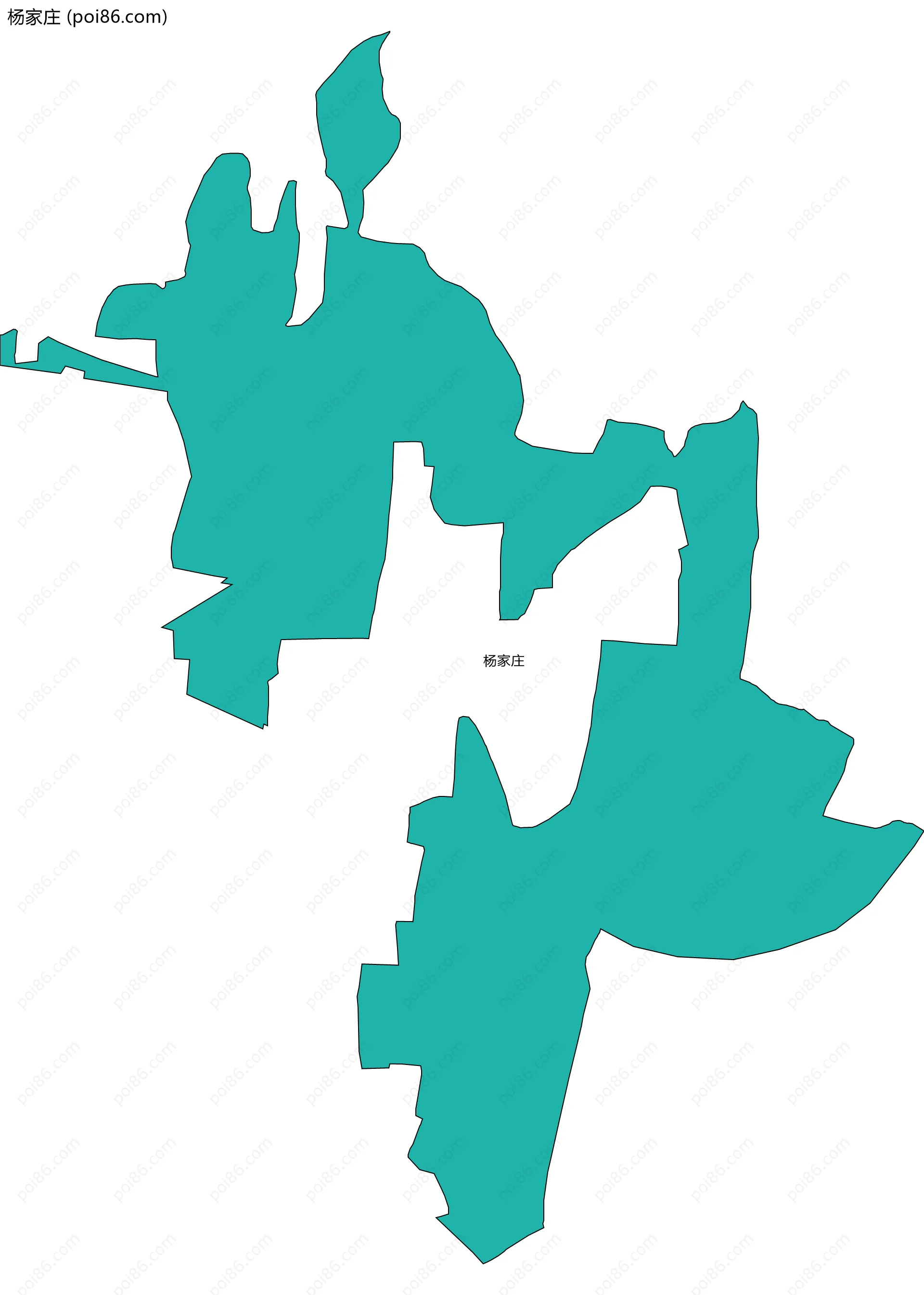 杨家庄边界地图