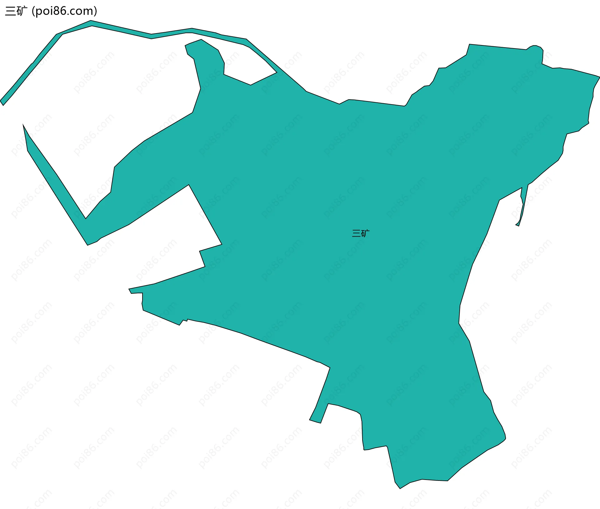 三矿边界地图