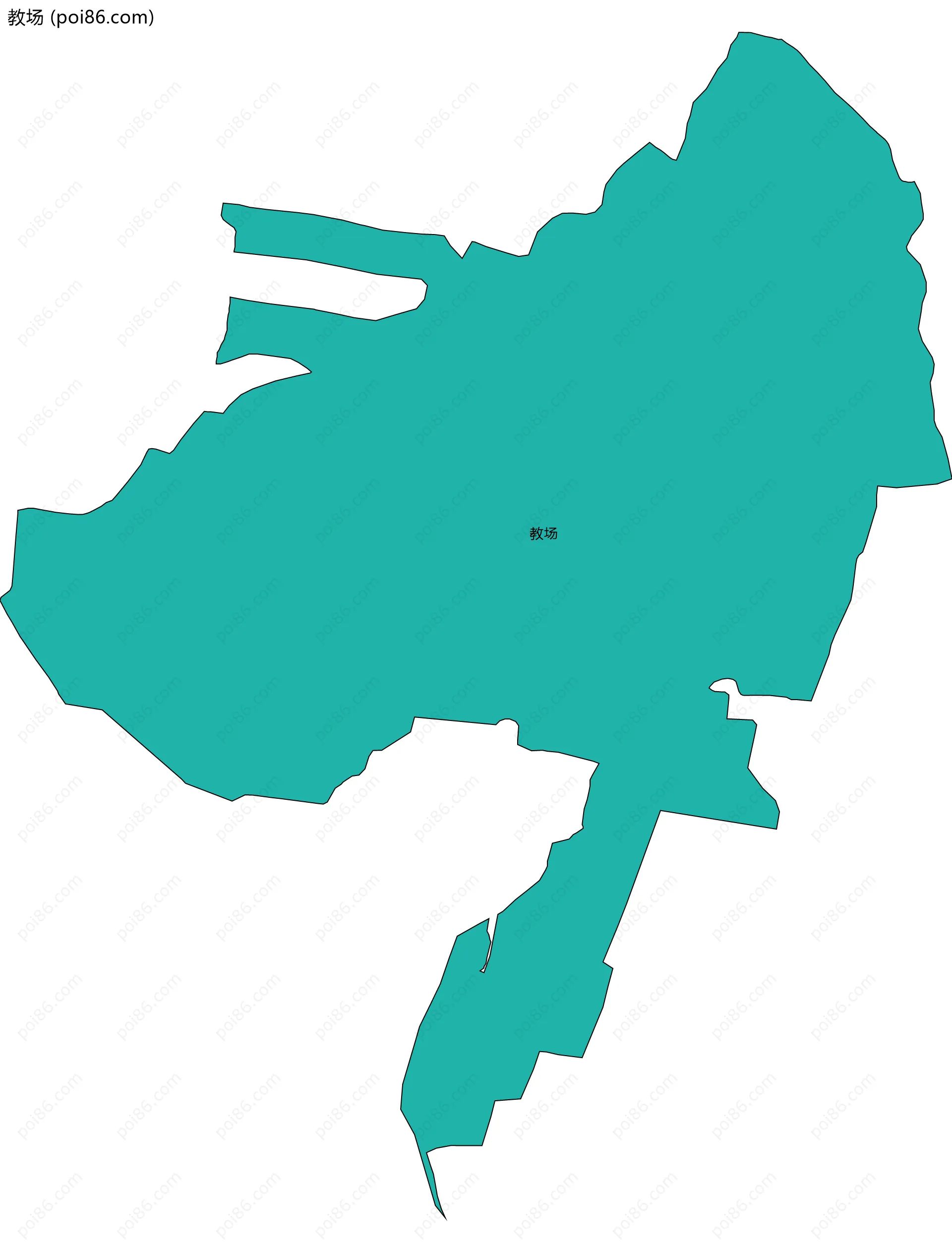 教场边界地图
