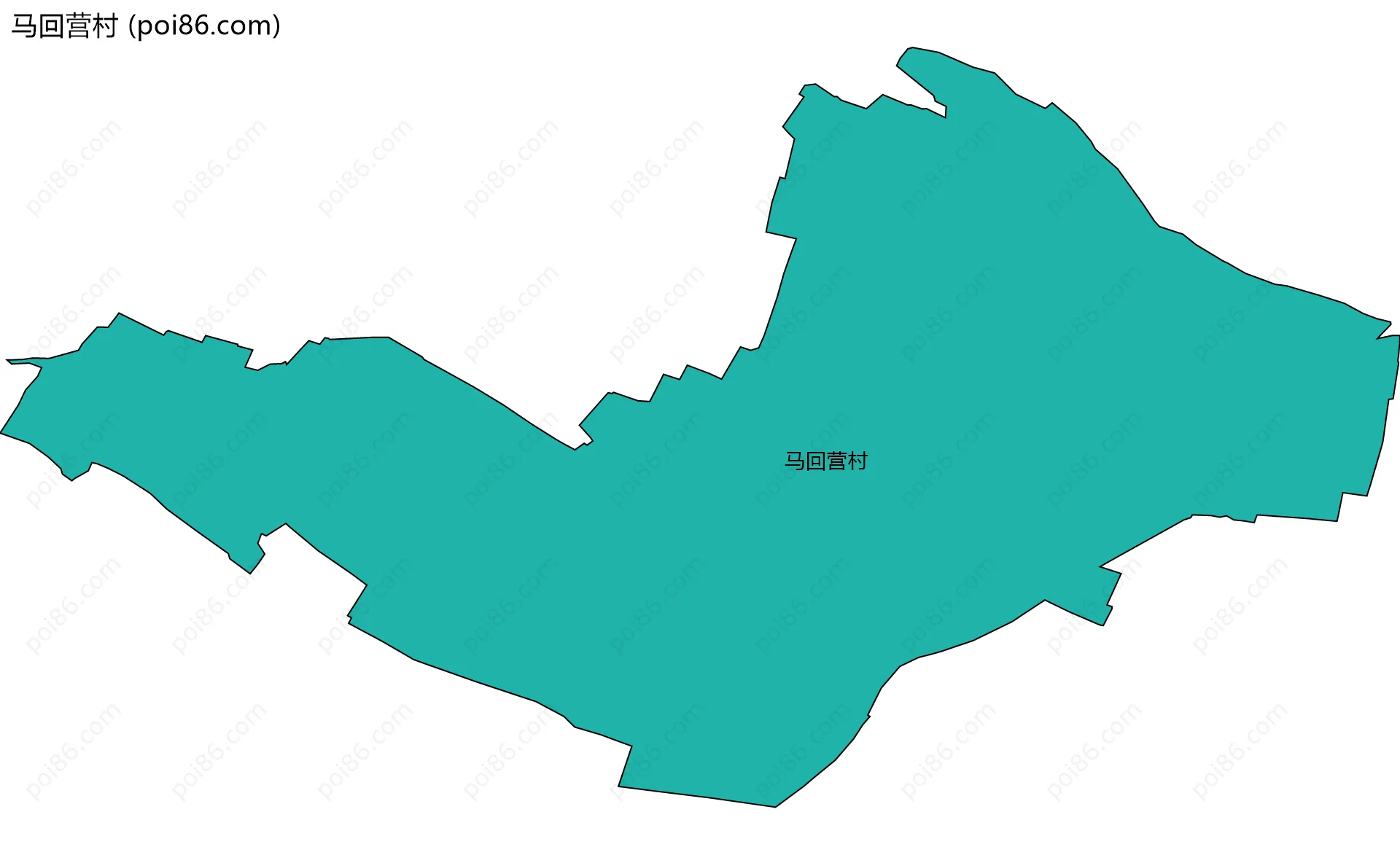 马回营村边界地图