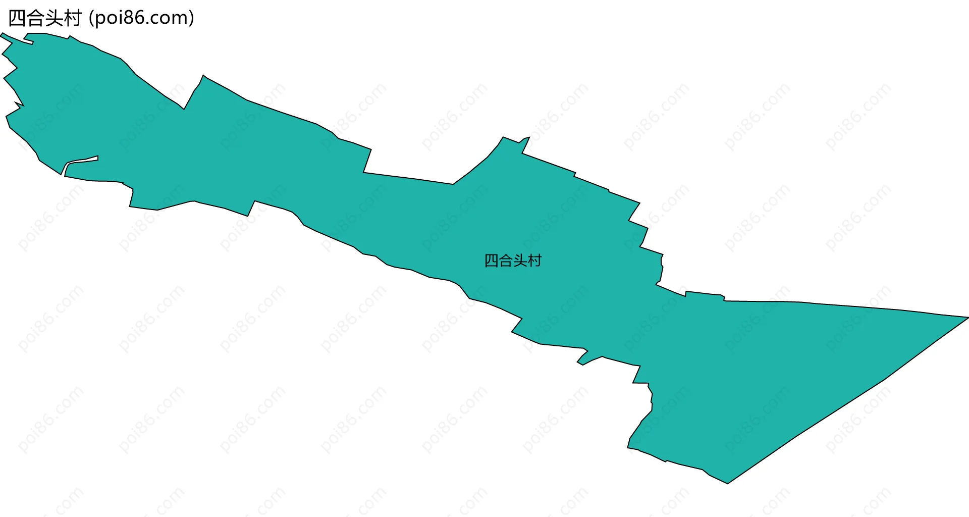 四合头村边界地图