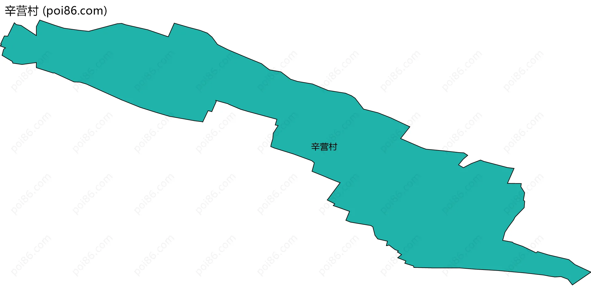 辛营村边界地图