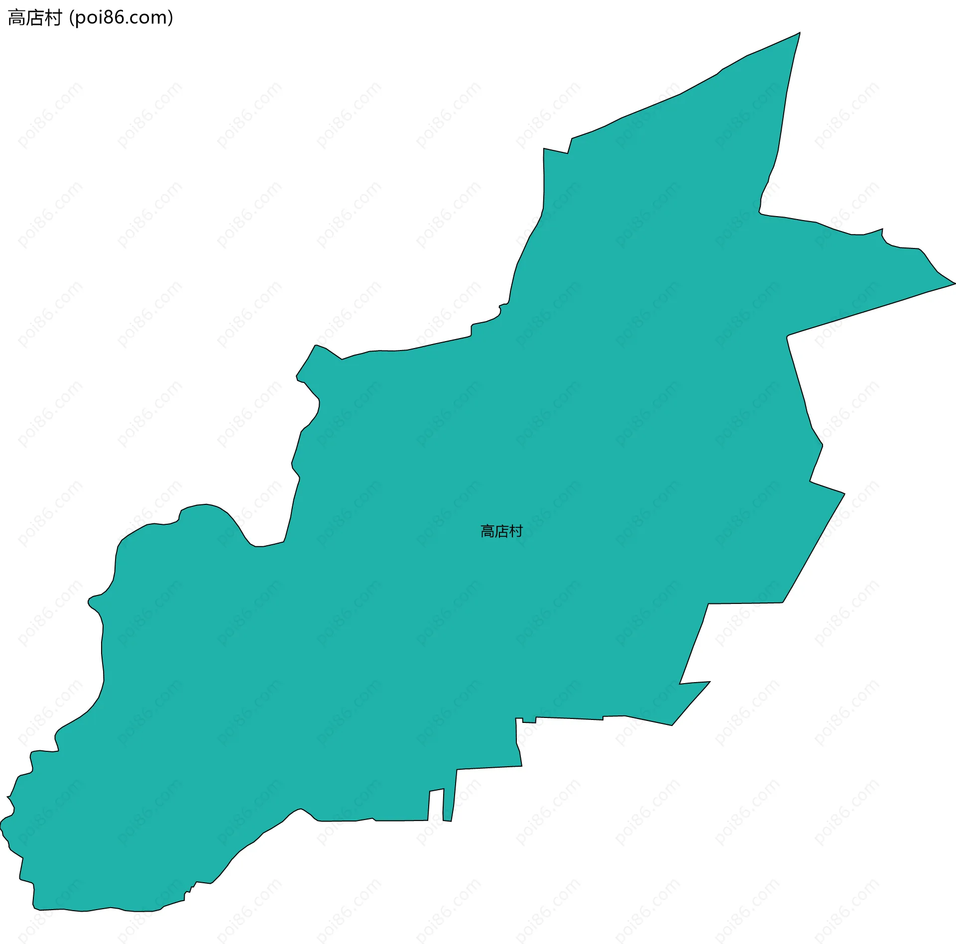 高店村边界地图