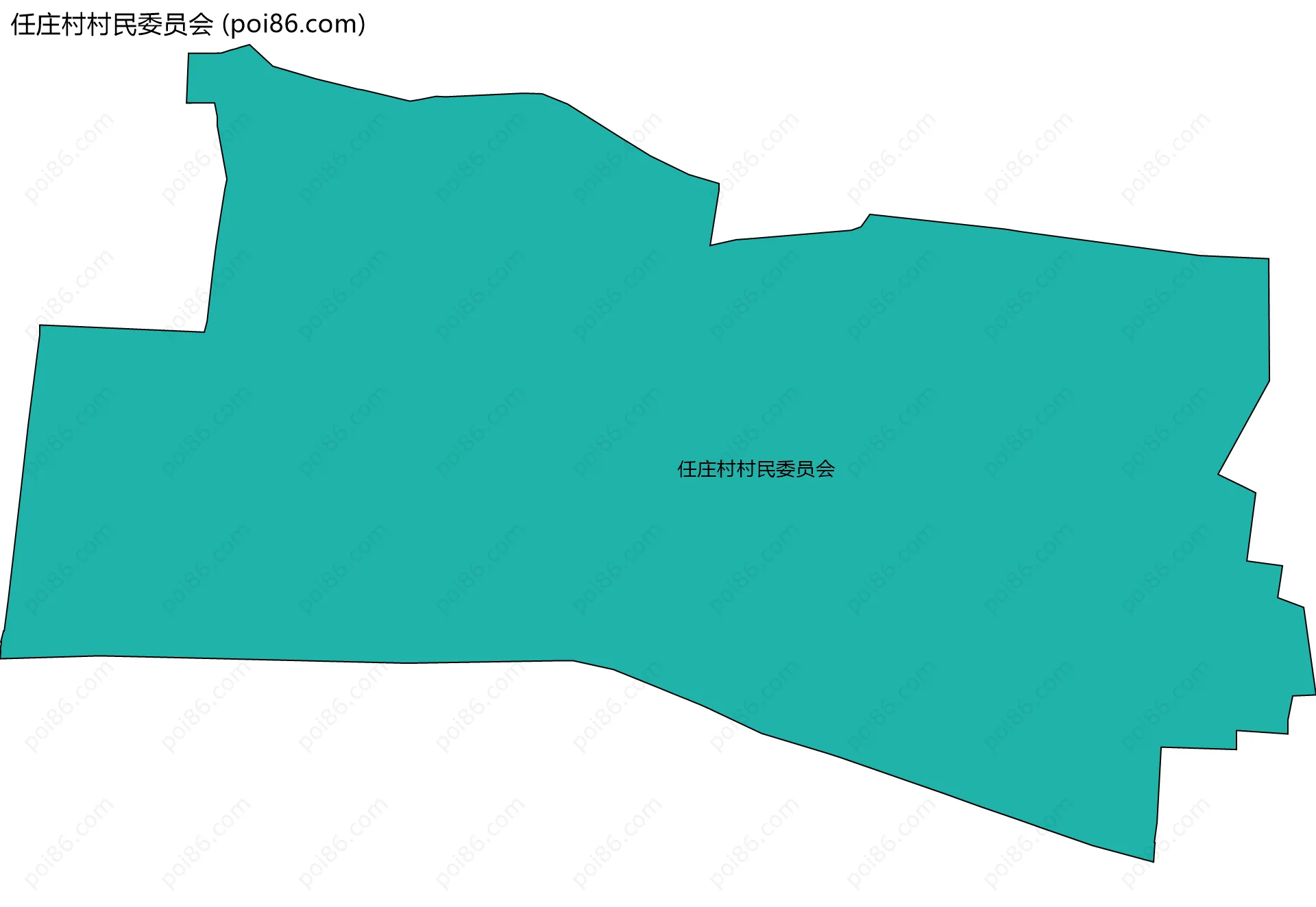 任庄村村民委员会边界地图
