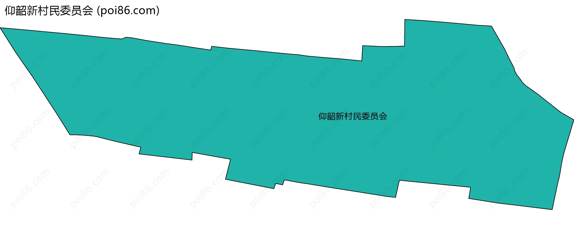 仰韶新村民委员会边界地图