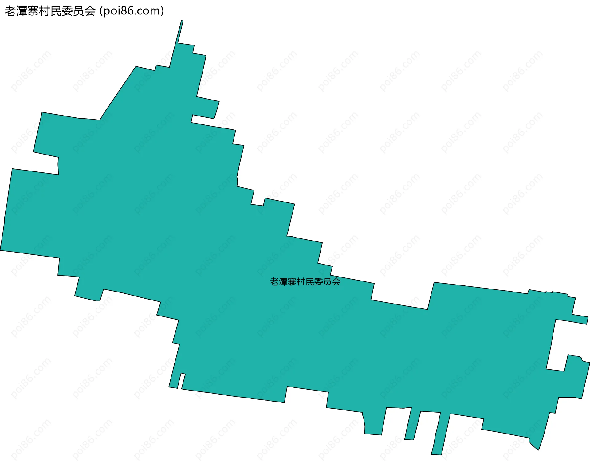 老潭寨村民委员会边界地图