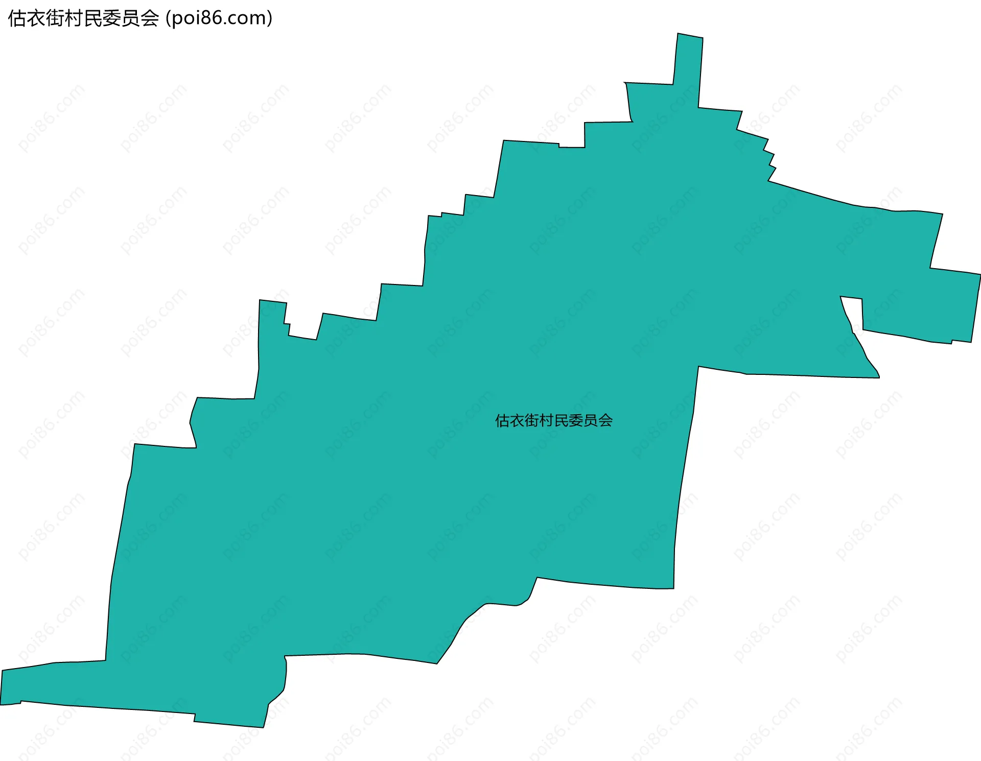 估衣街村民委员会边界地图