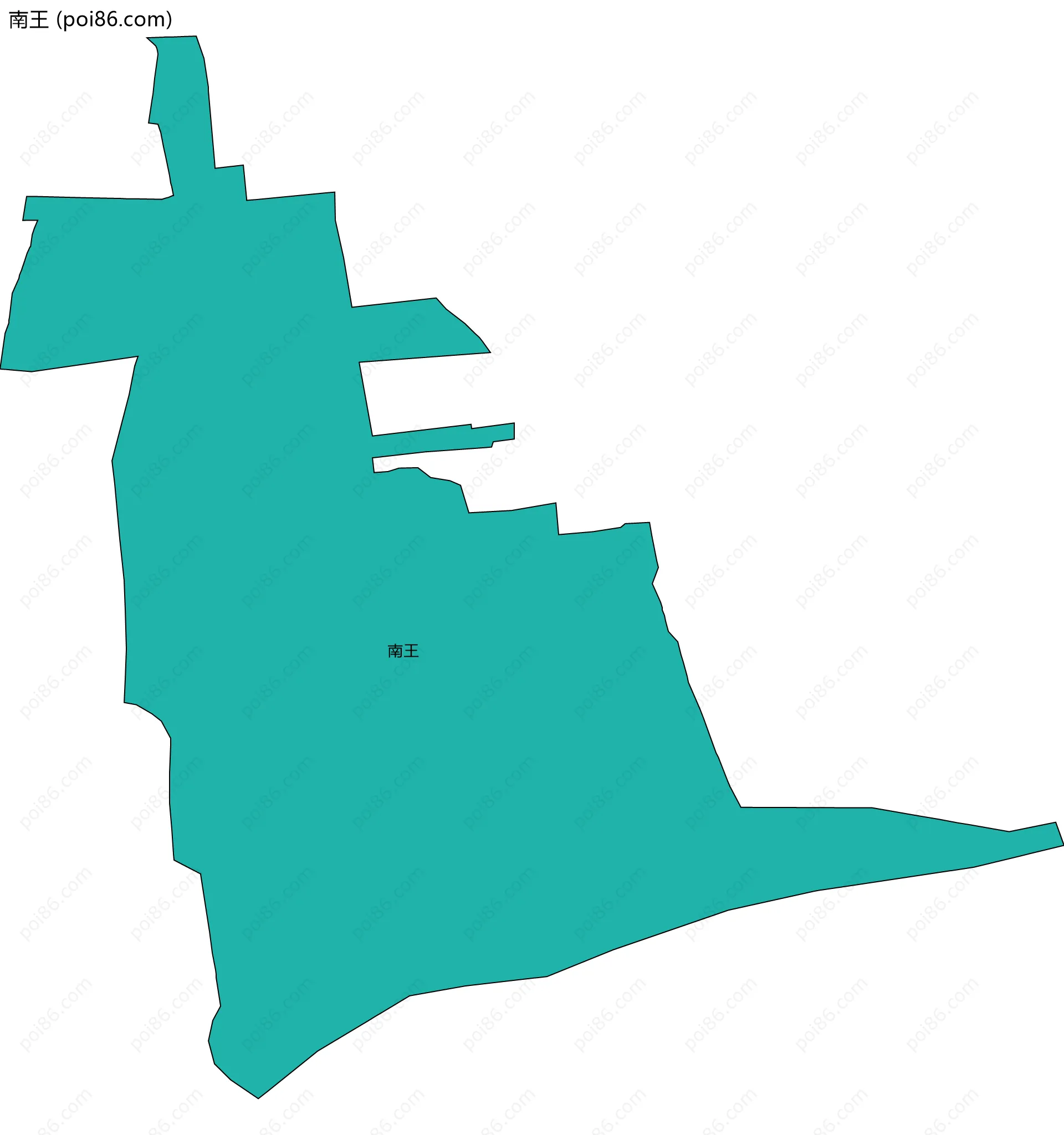 南王边界地图