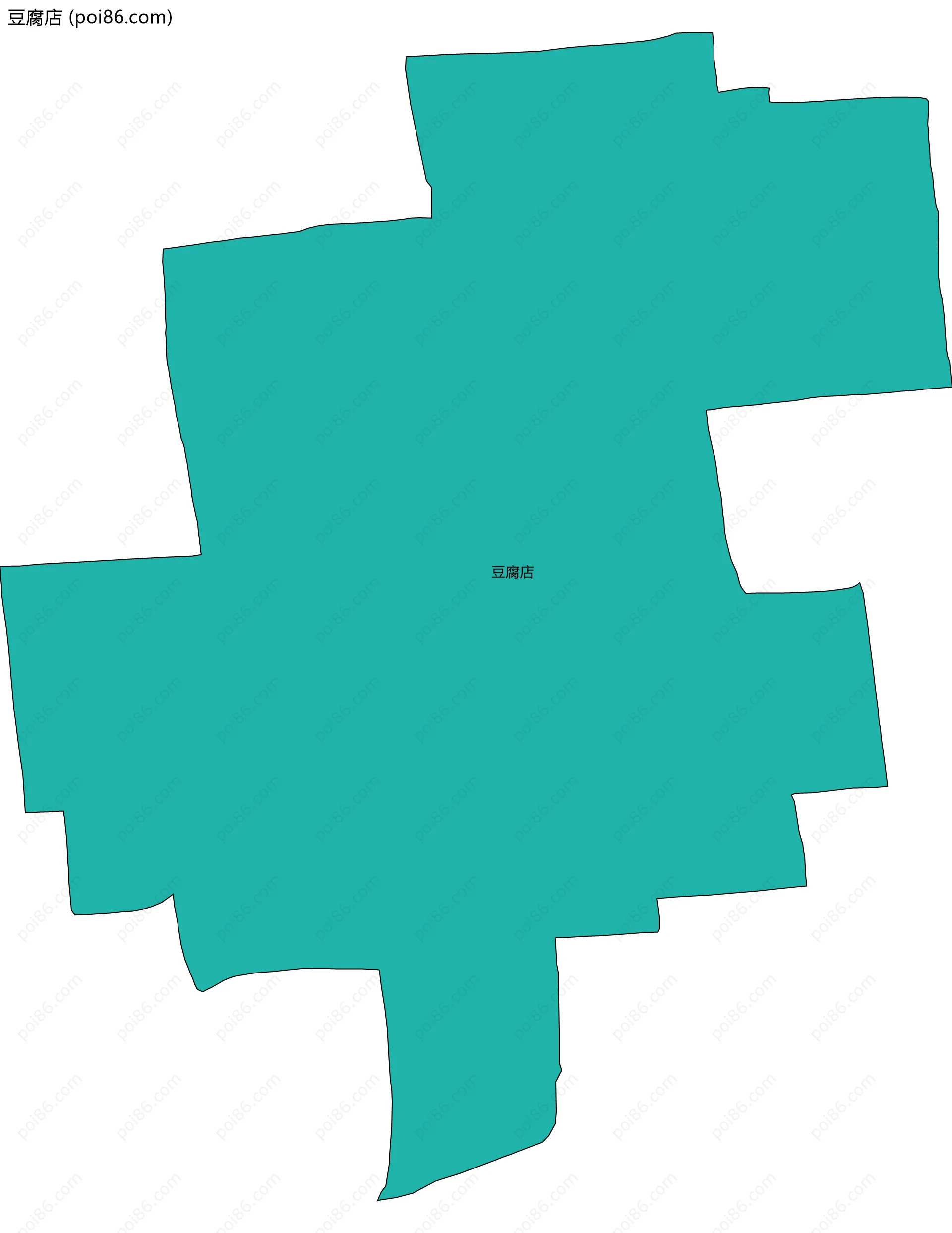 豆腐店边界地图