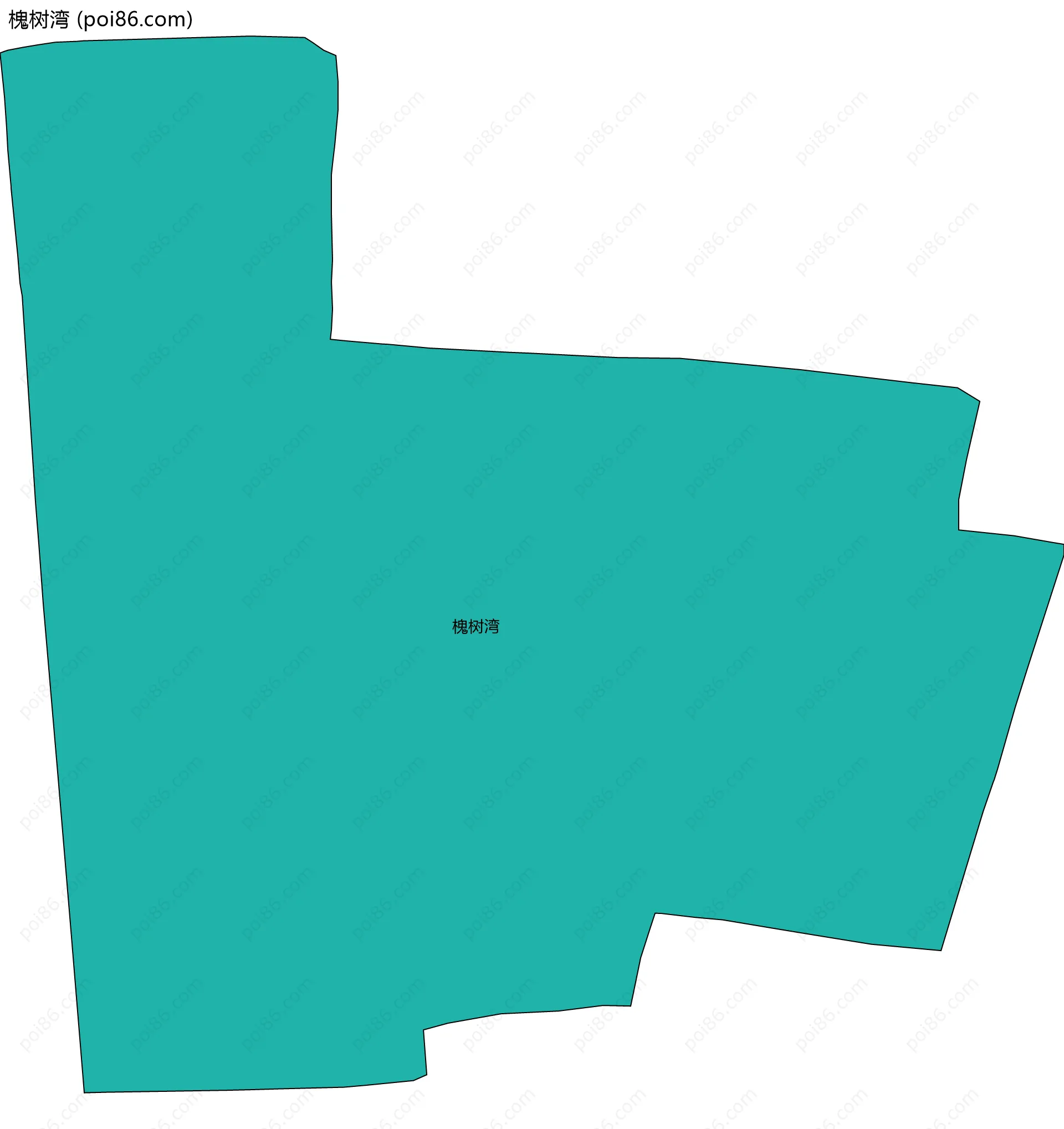 槐树湾边界地图