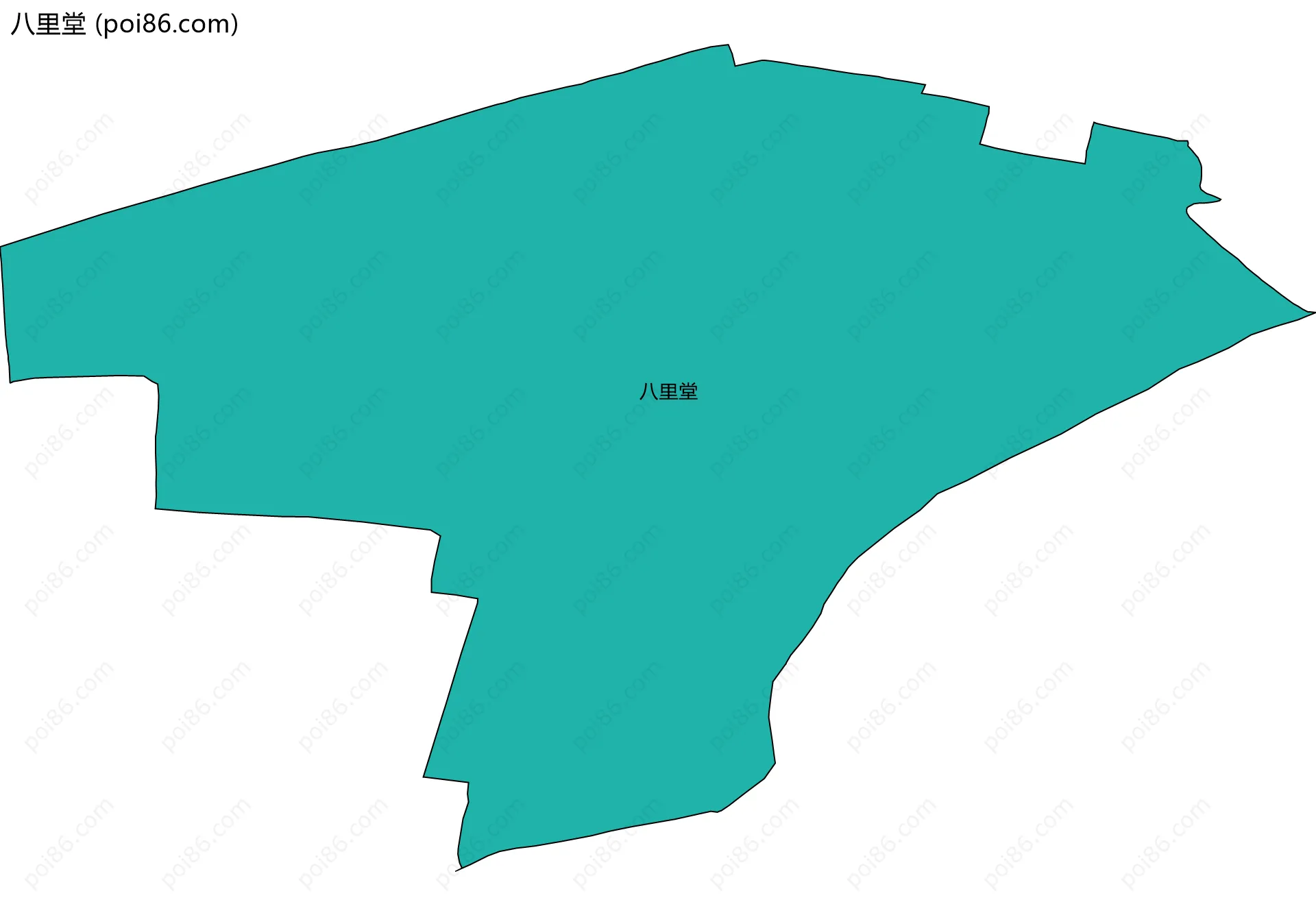 八里堂边界地图
