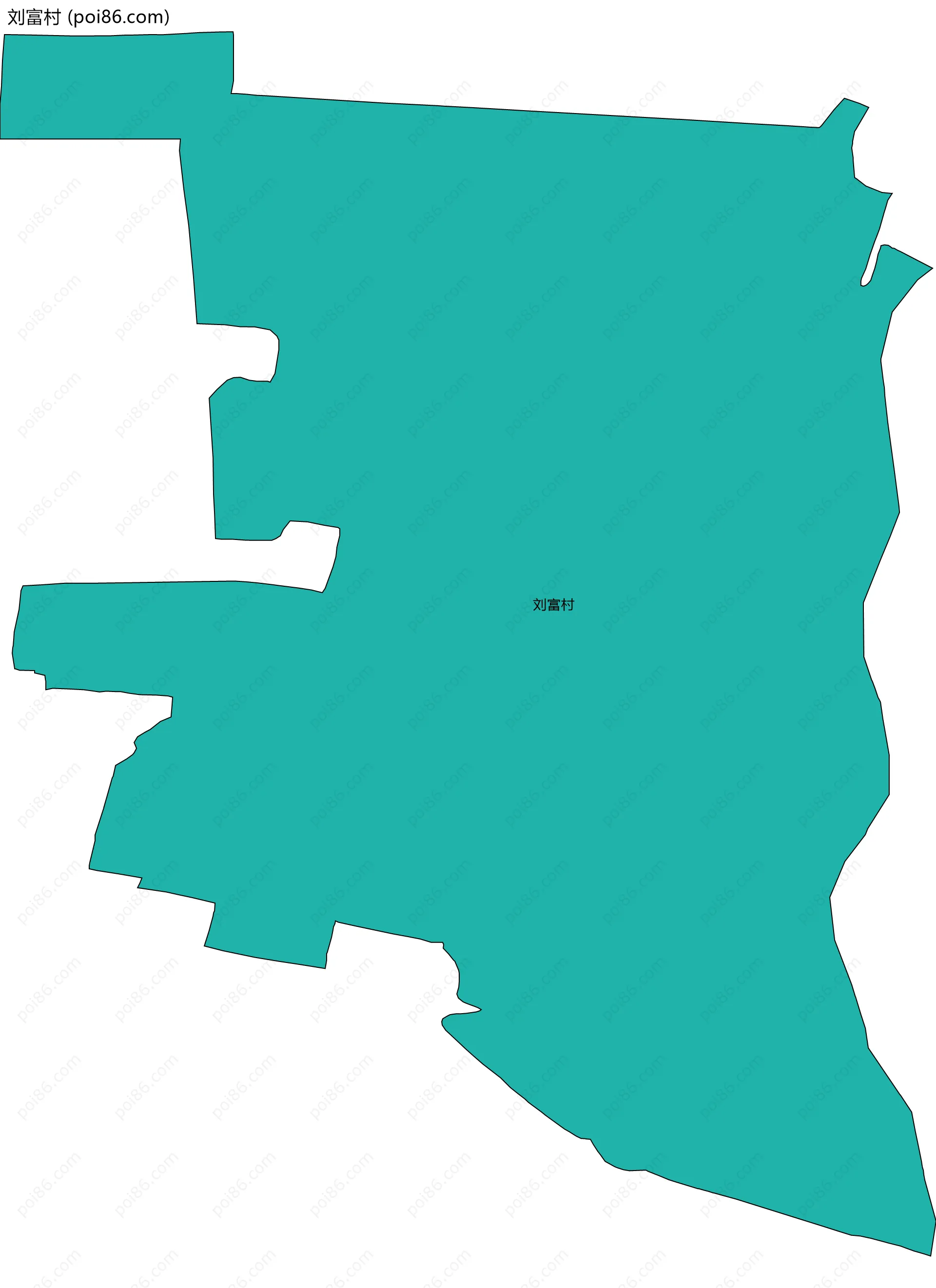 刘富村边界地图