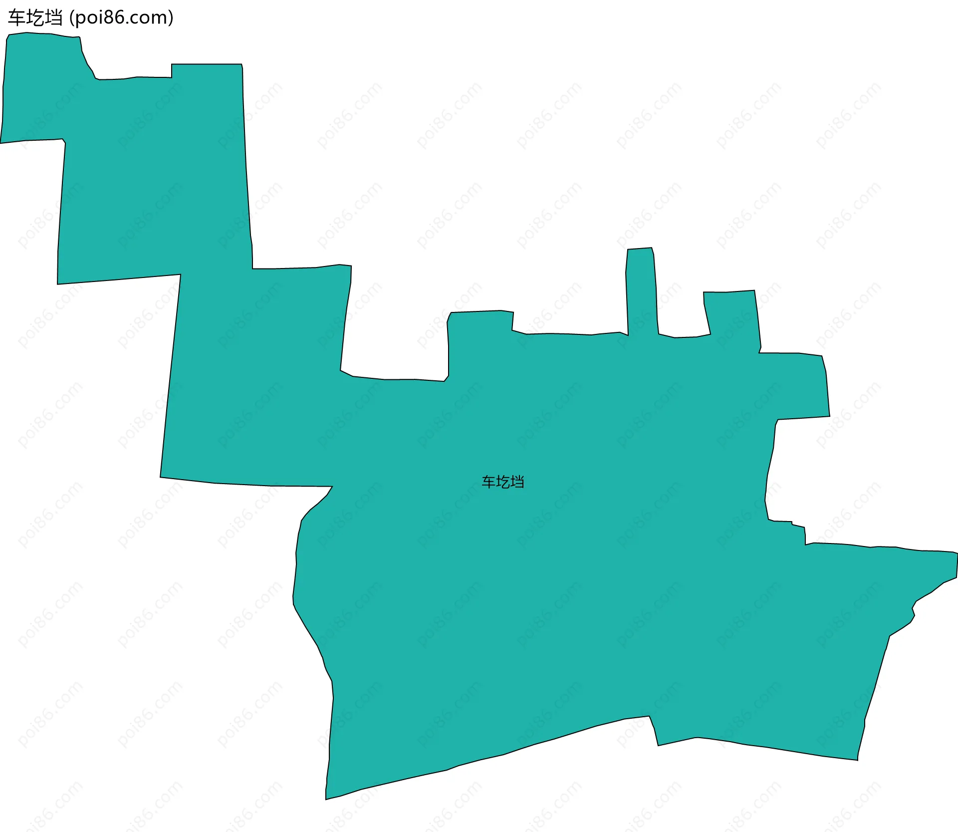 车圪垱边界地图