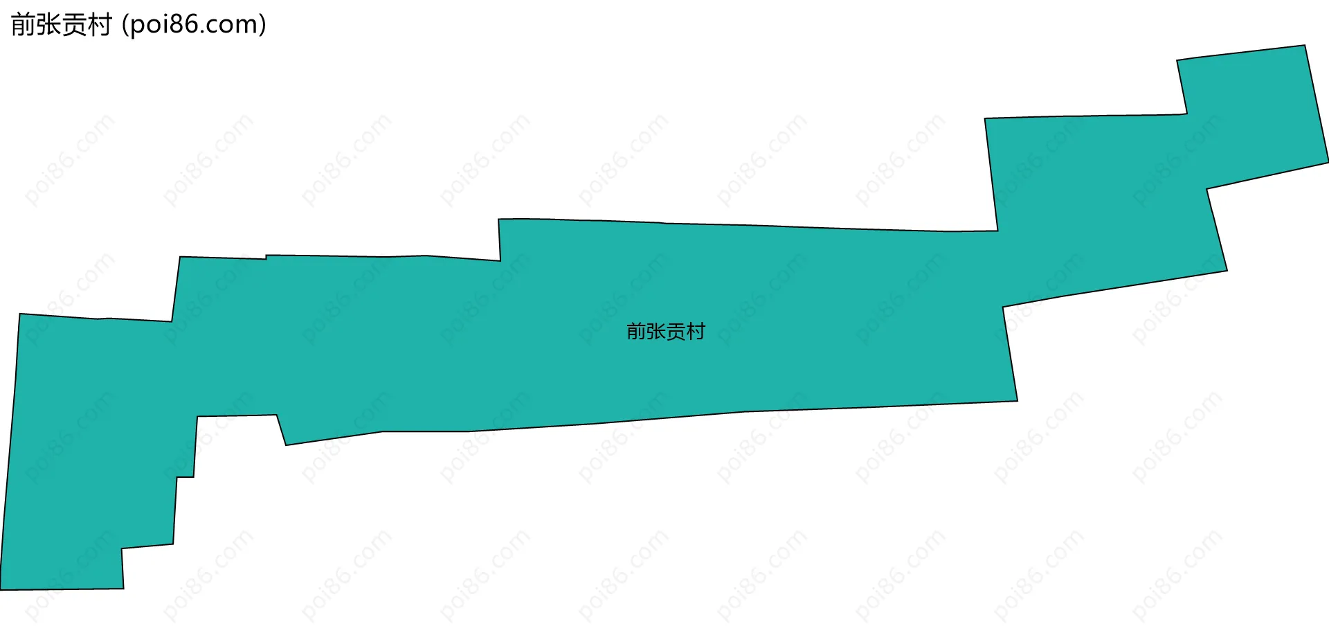 前张贡村边界地图