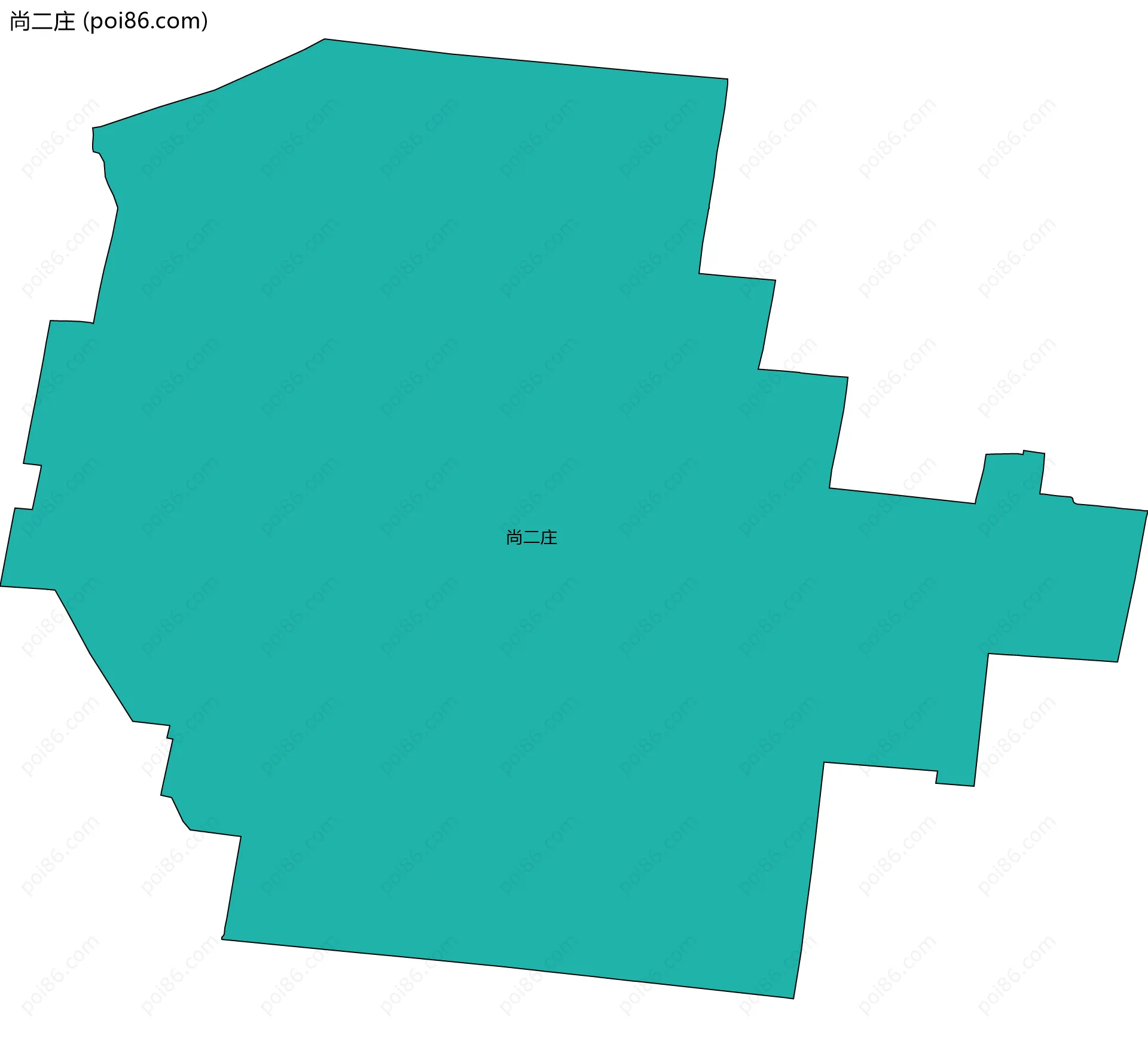 尚二庄边界地图