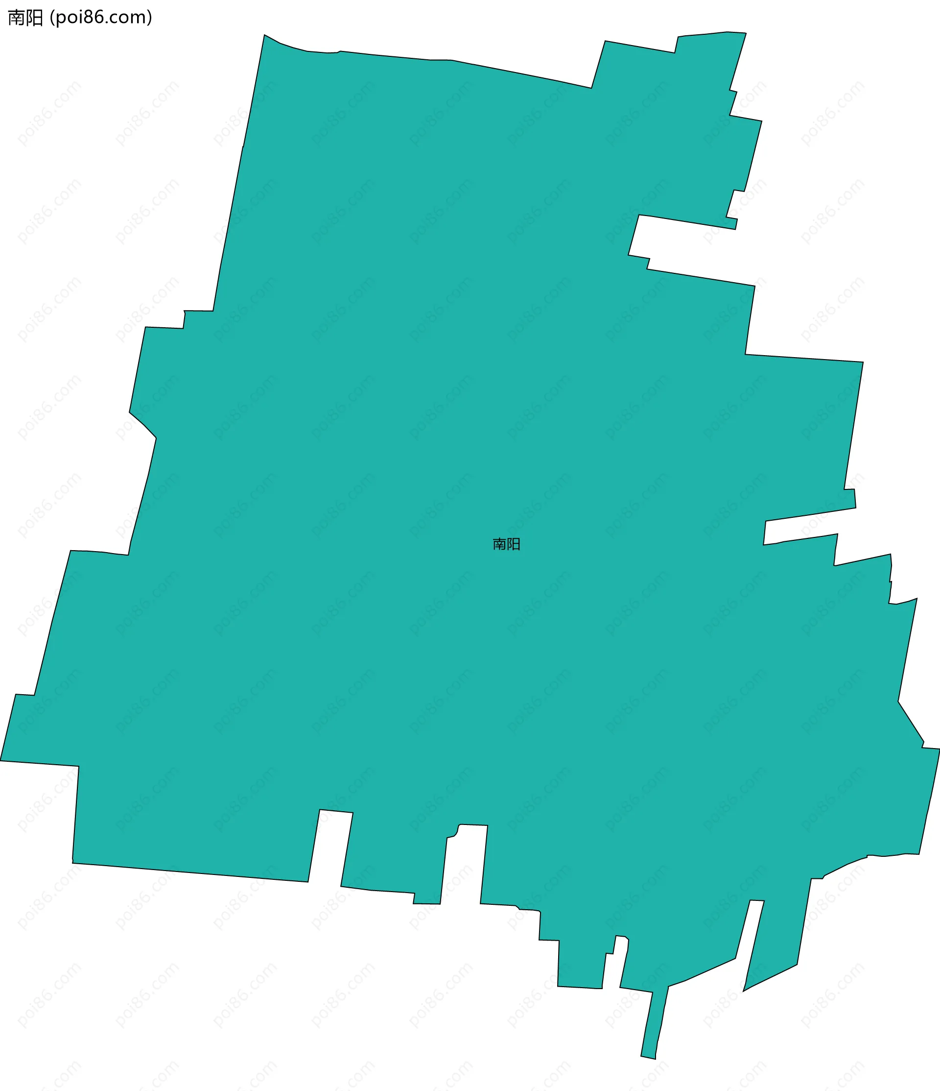 南阳边界地图