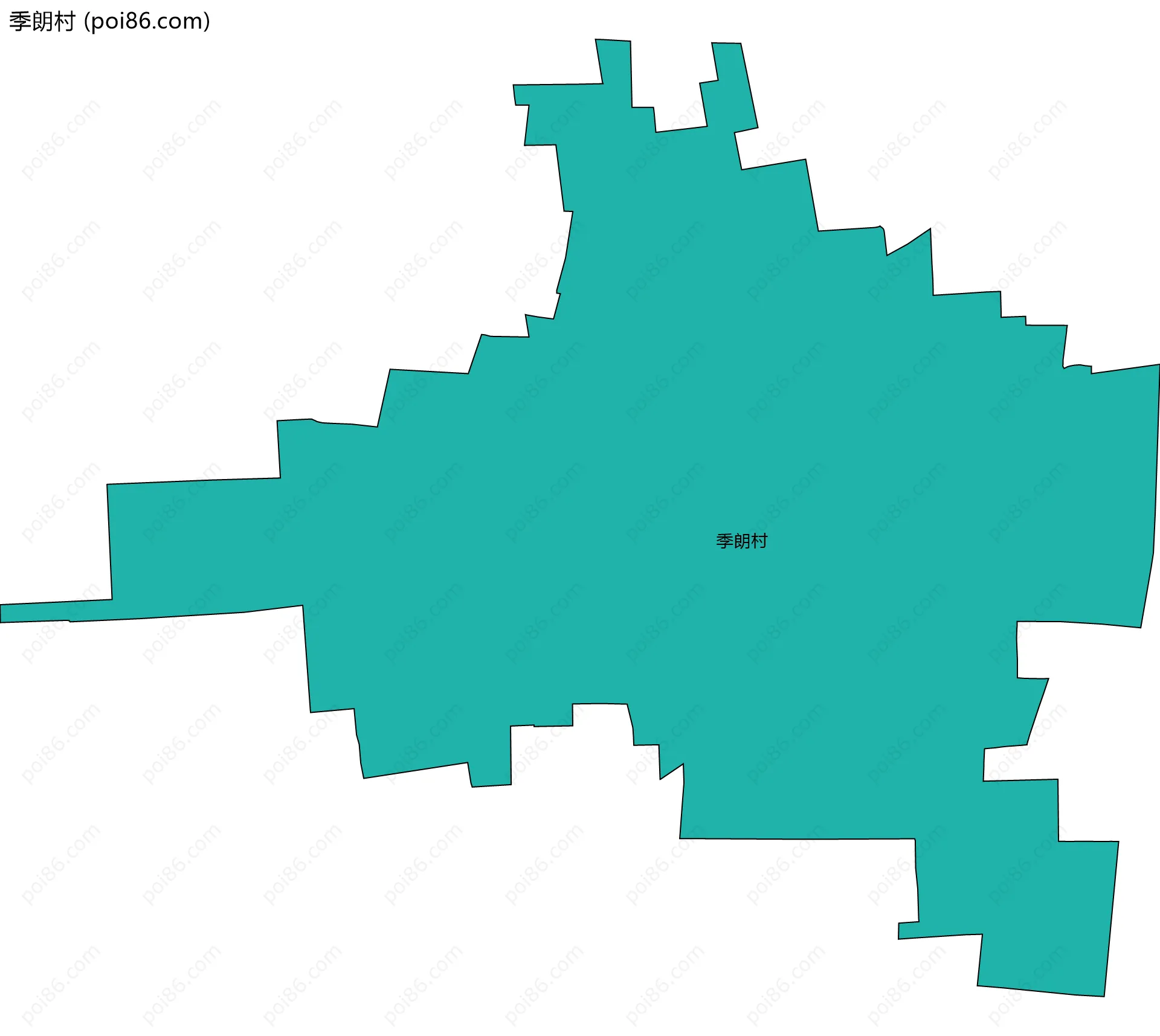 季朗村边界地图
